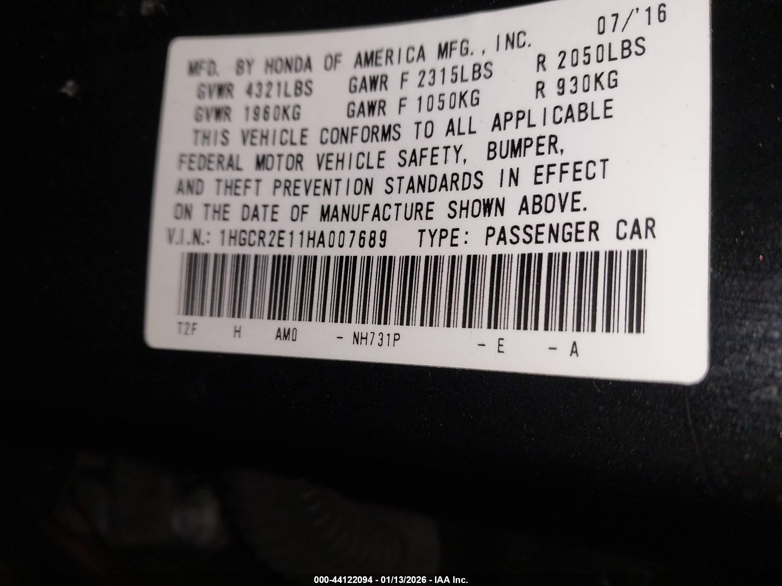 HONDA ACCORD image 9