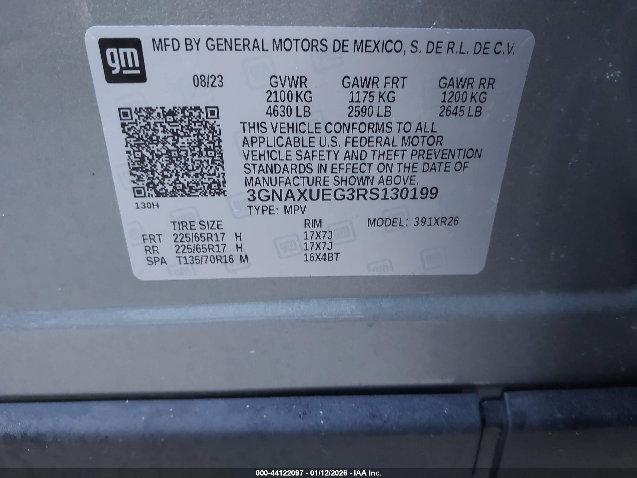 CHEVROLET EQUINOX image 9