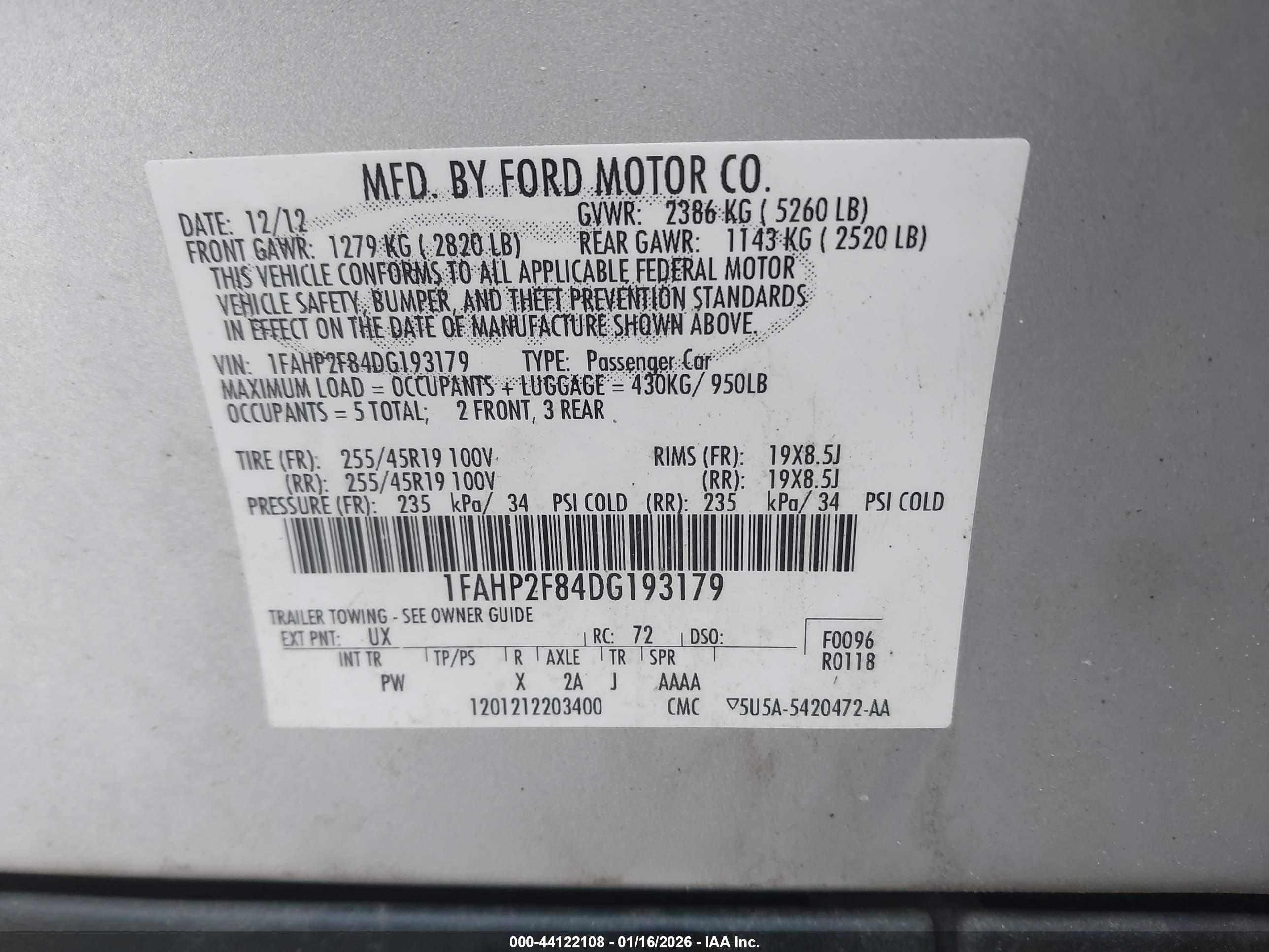 FORD TAURUS image 9