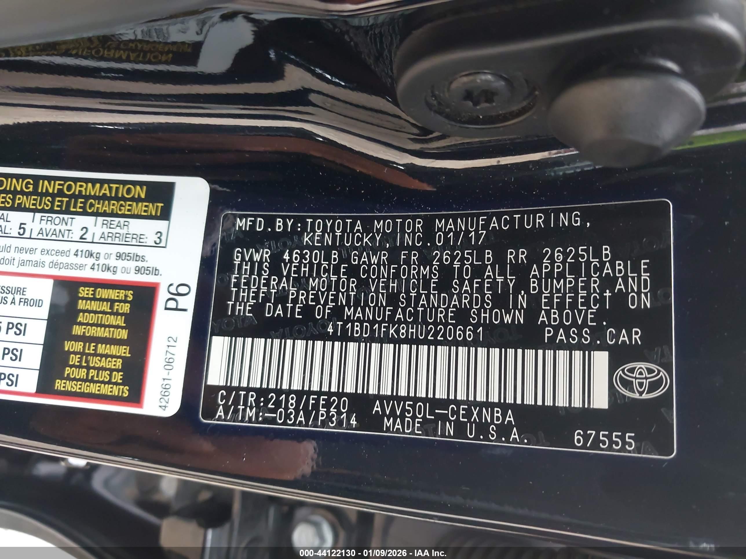 TOYOTA CAMRY image 9