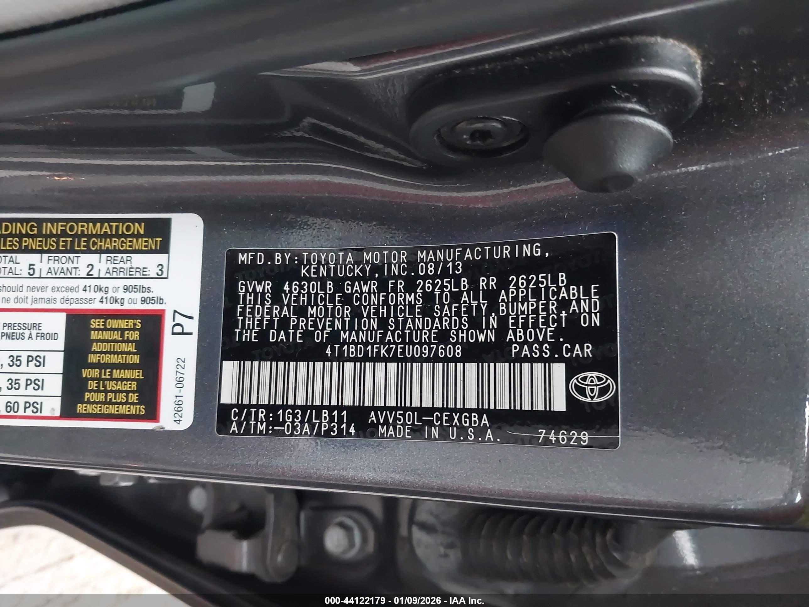 TOYOTA CAMRY image 9
