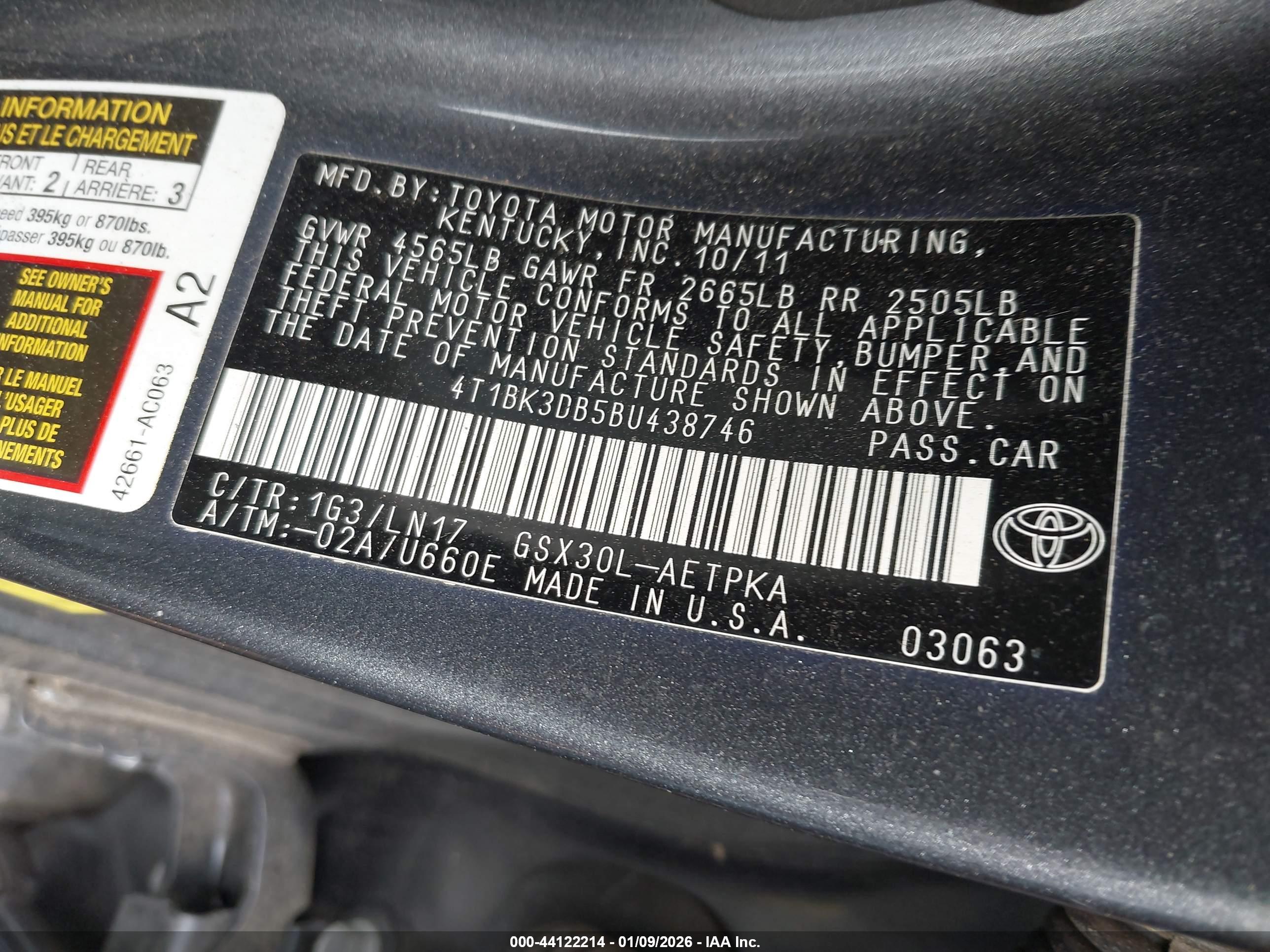 TOYOTA AVALON image 9