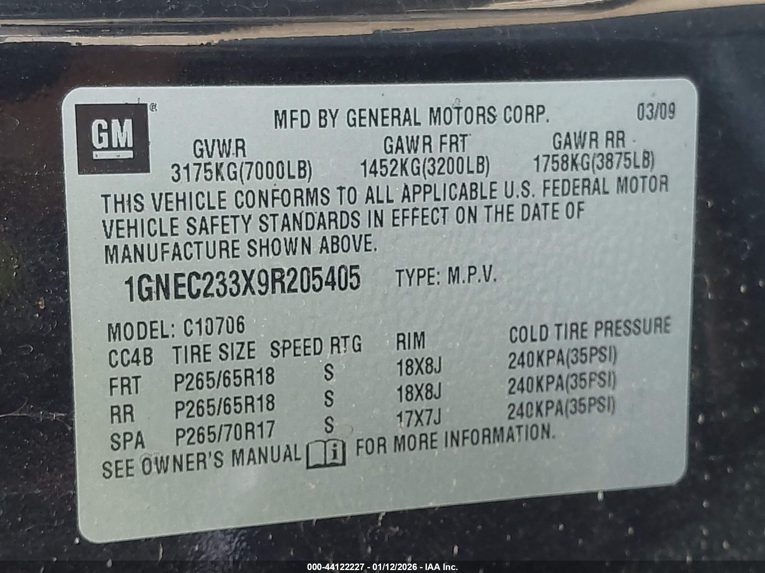 CHEVROLET TAHOE image 9