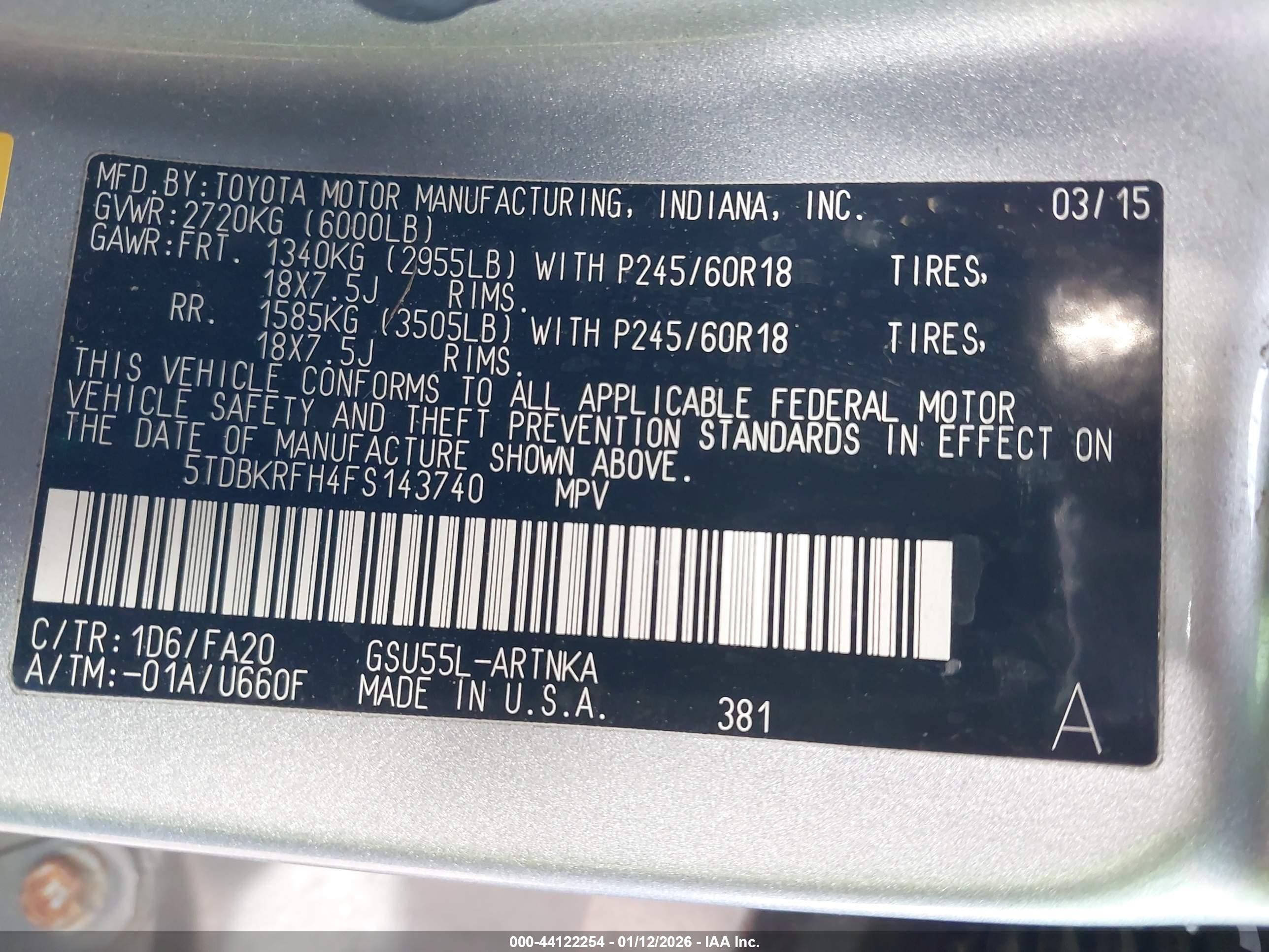 TOYOTA HIGHLANDER image 9