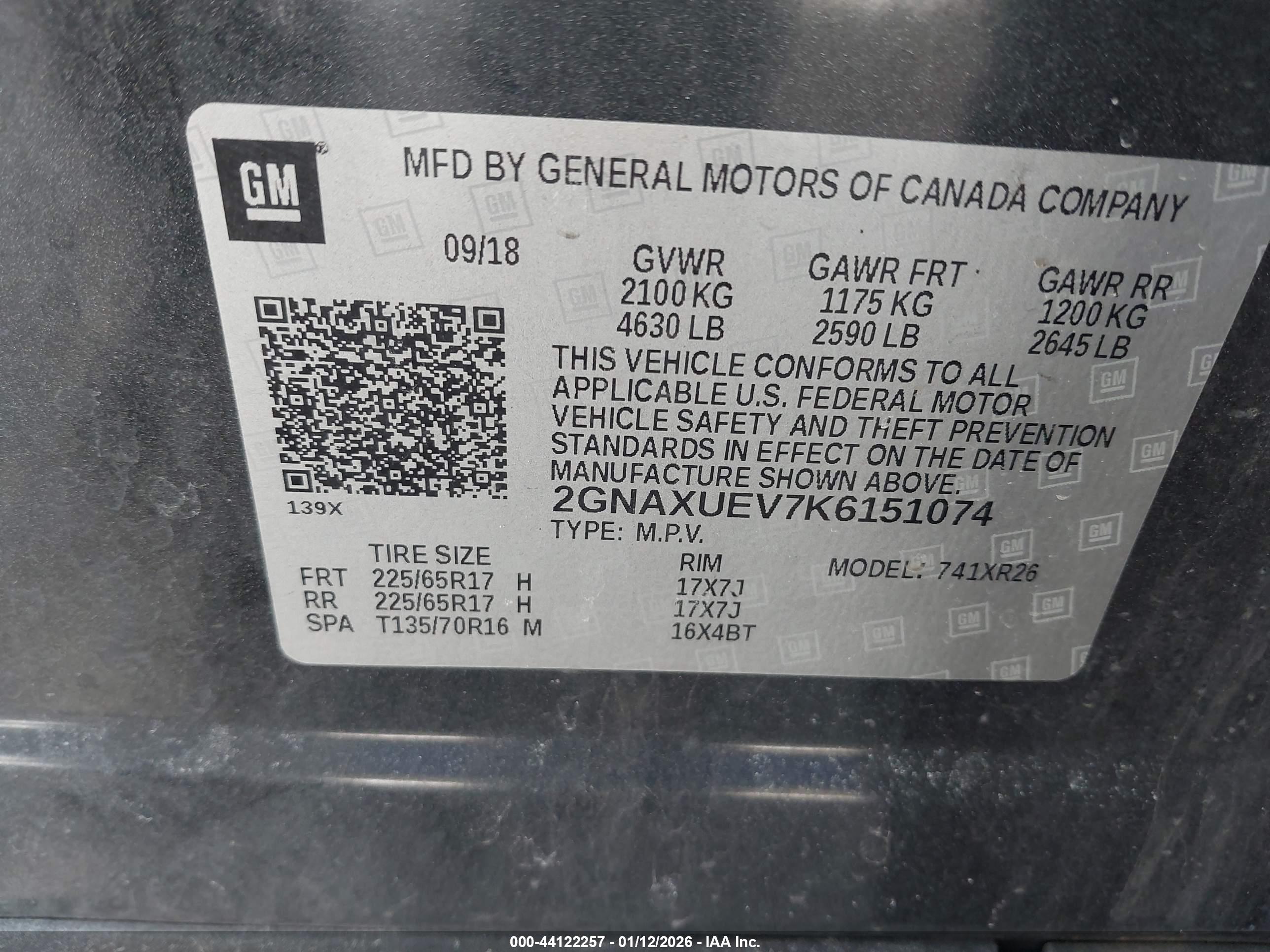 CHEVROLET EQUINOX image 9