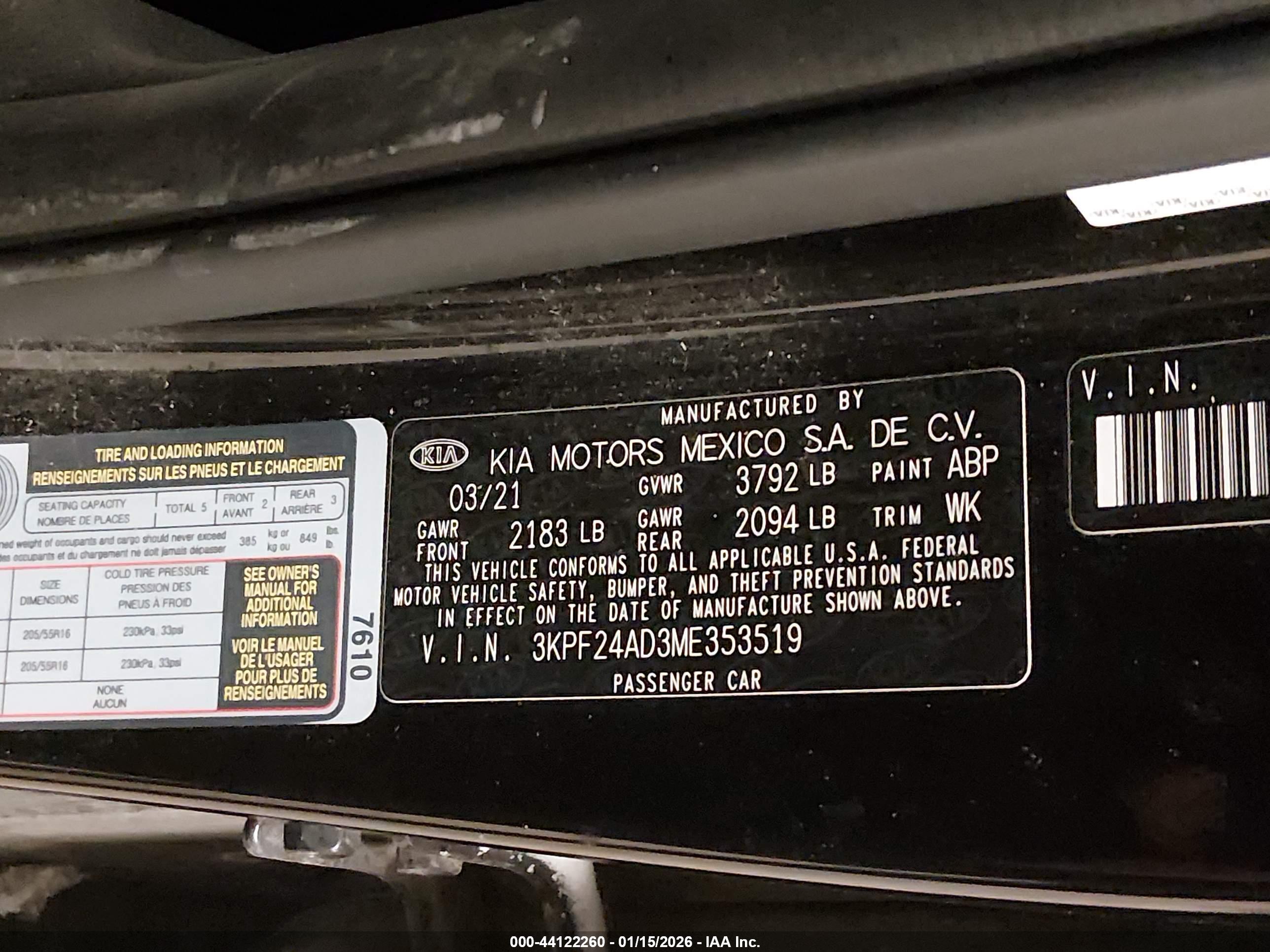 KIA FORTE image 9