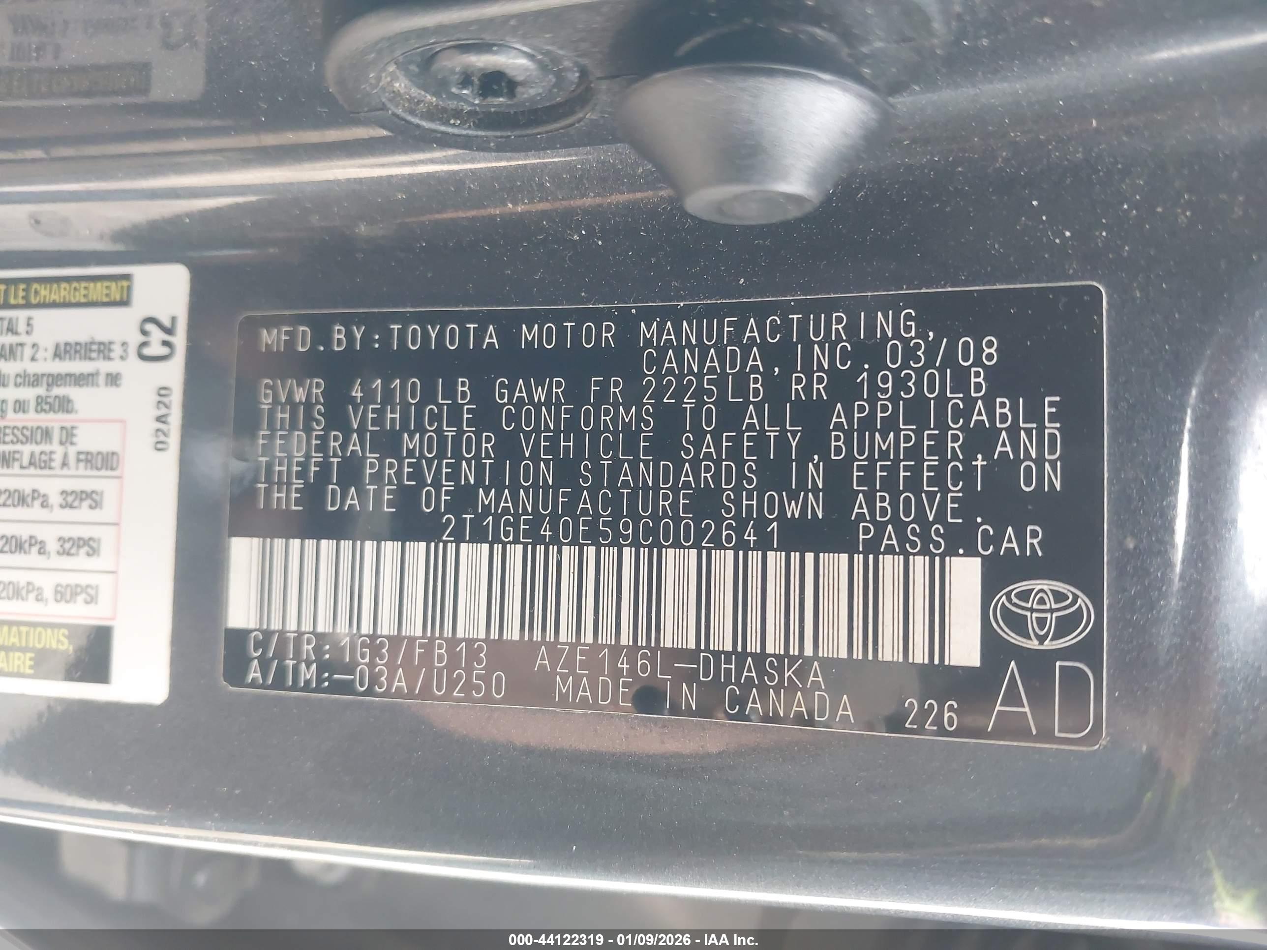 TOYOTA MATRIX image 9