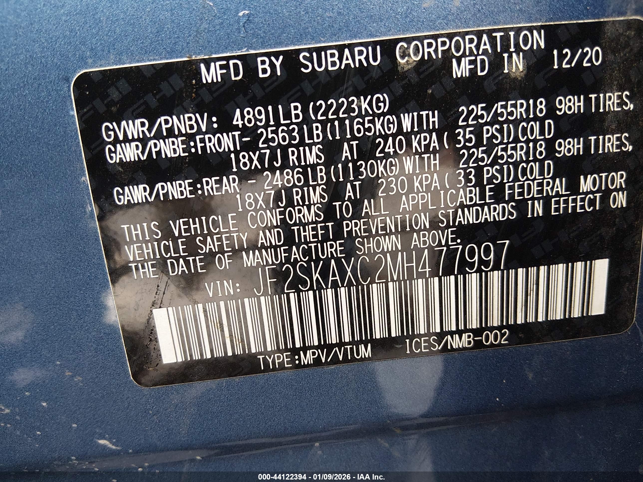 SUBARU FORESTER image 9