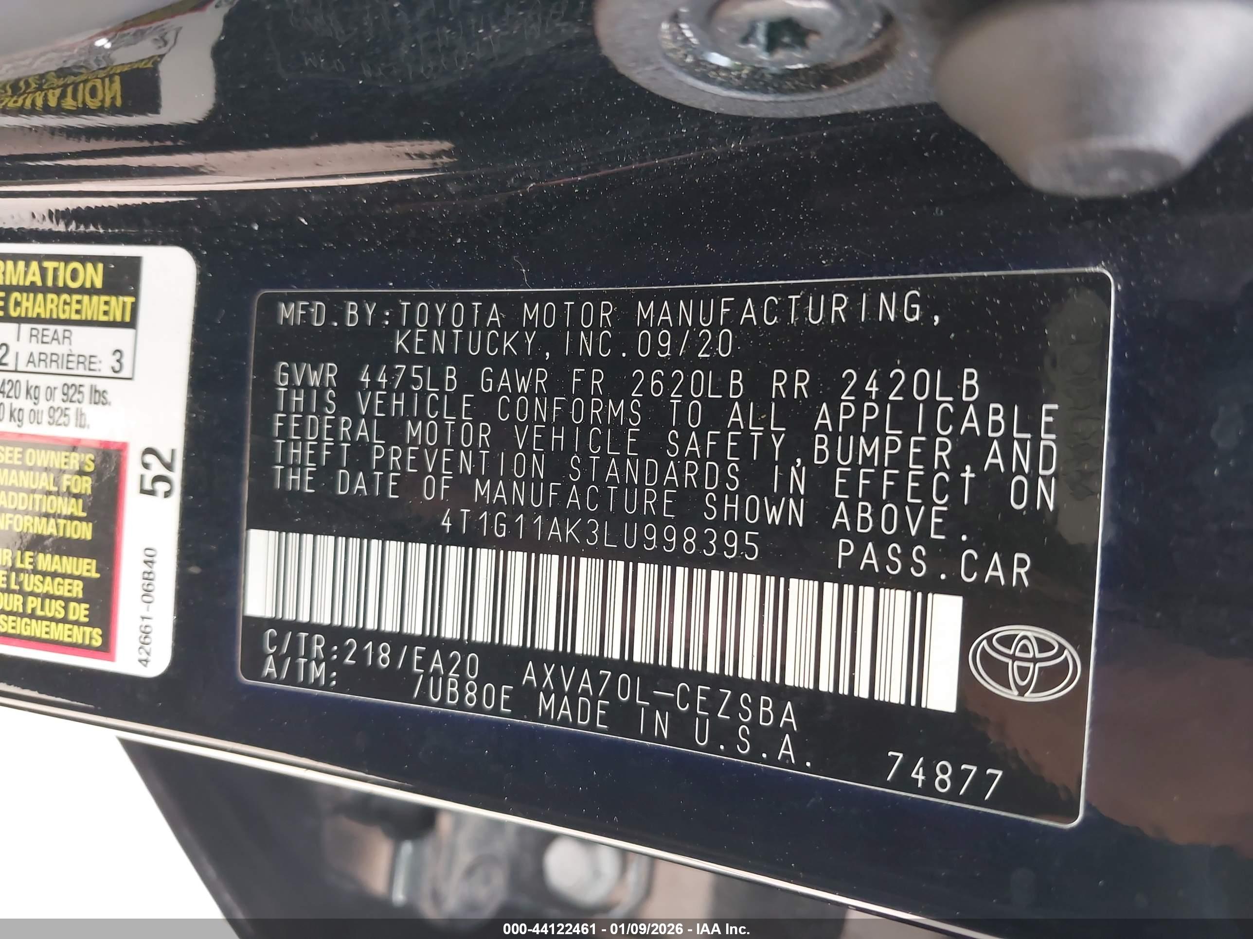 TOYOTA CAMRY image 9