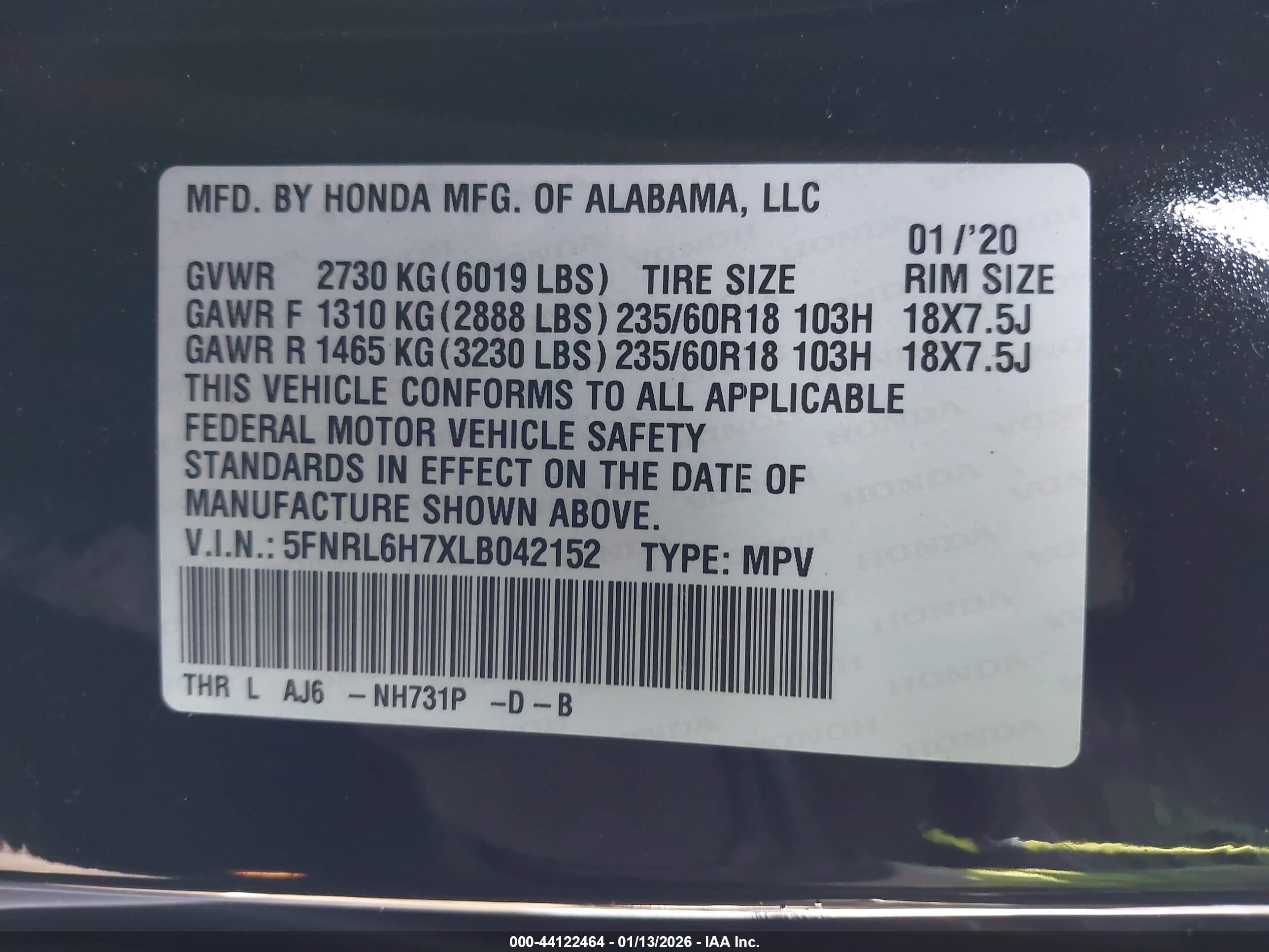 HONDA ODYSSEY image 9