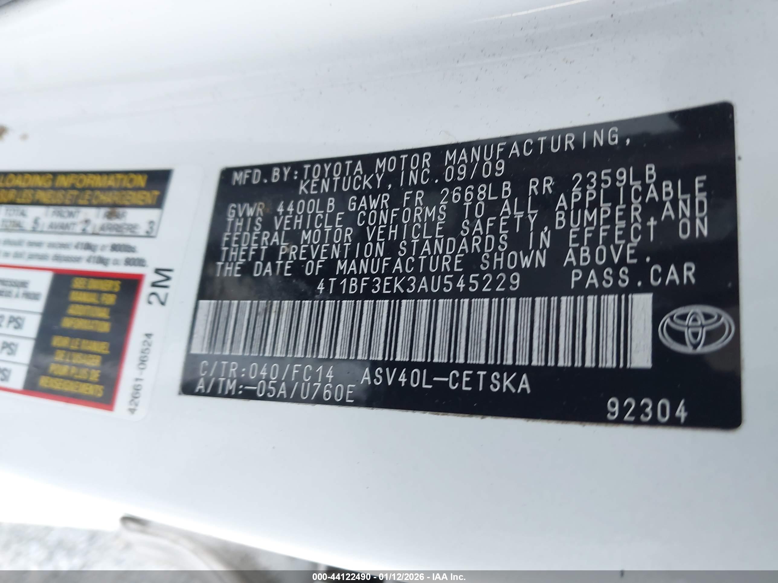 TOYOTA CAMRY image 9