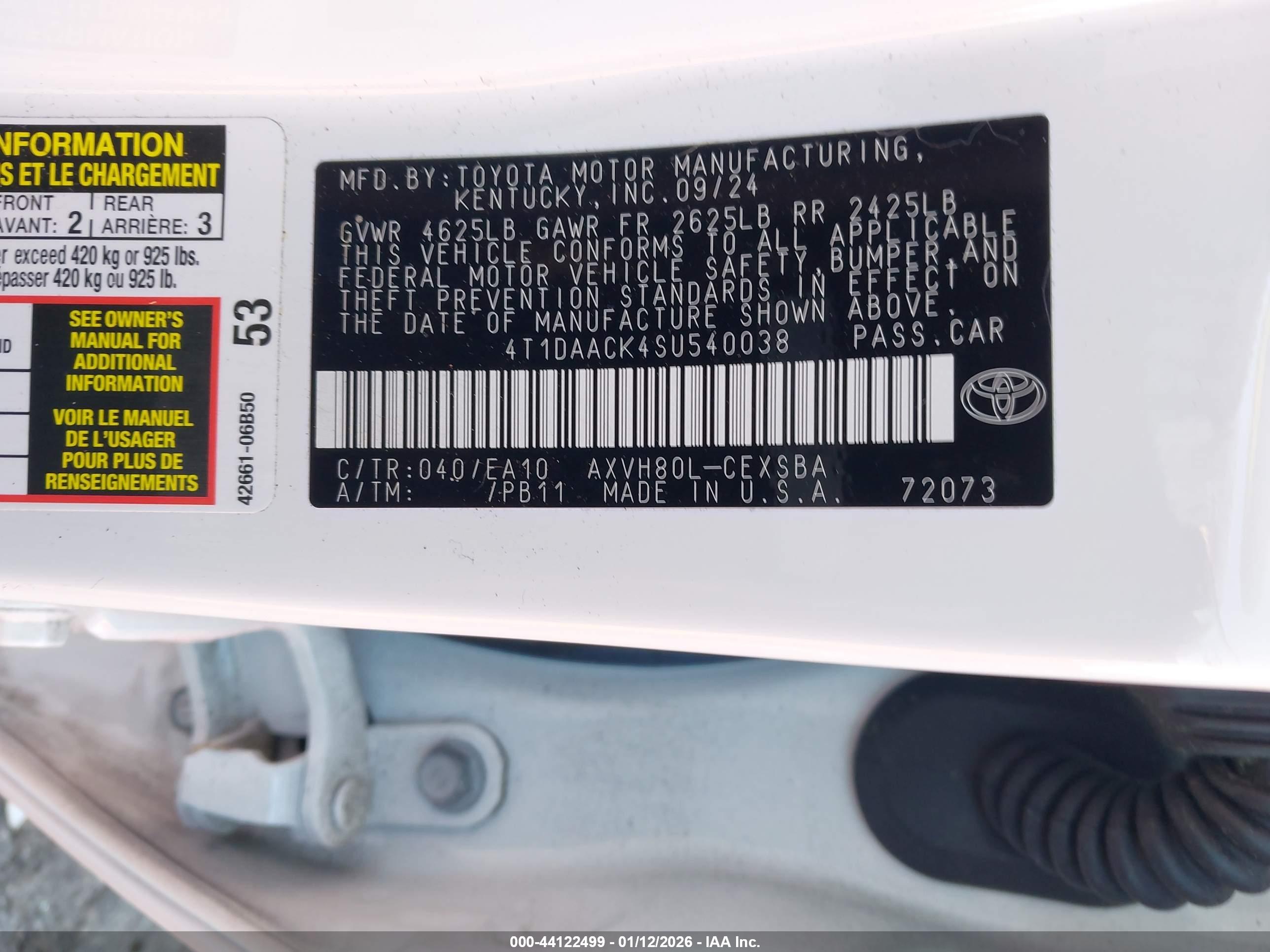 TOYOTA CAMRY image 9