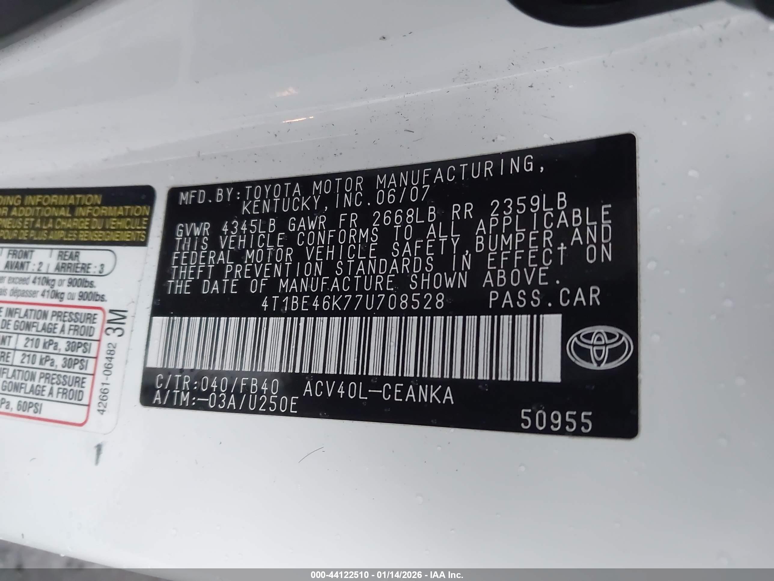 TOYOTA CAMRY image 9