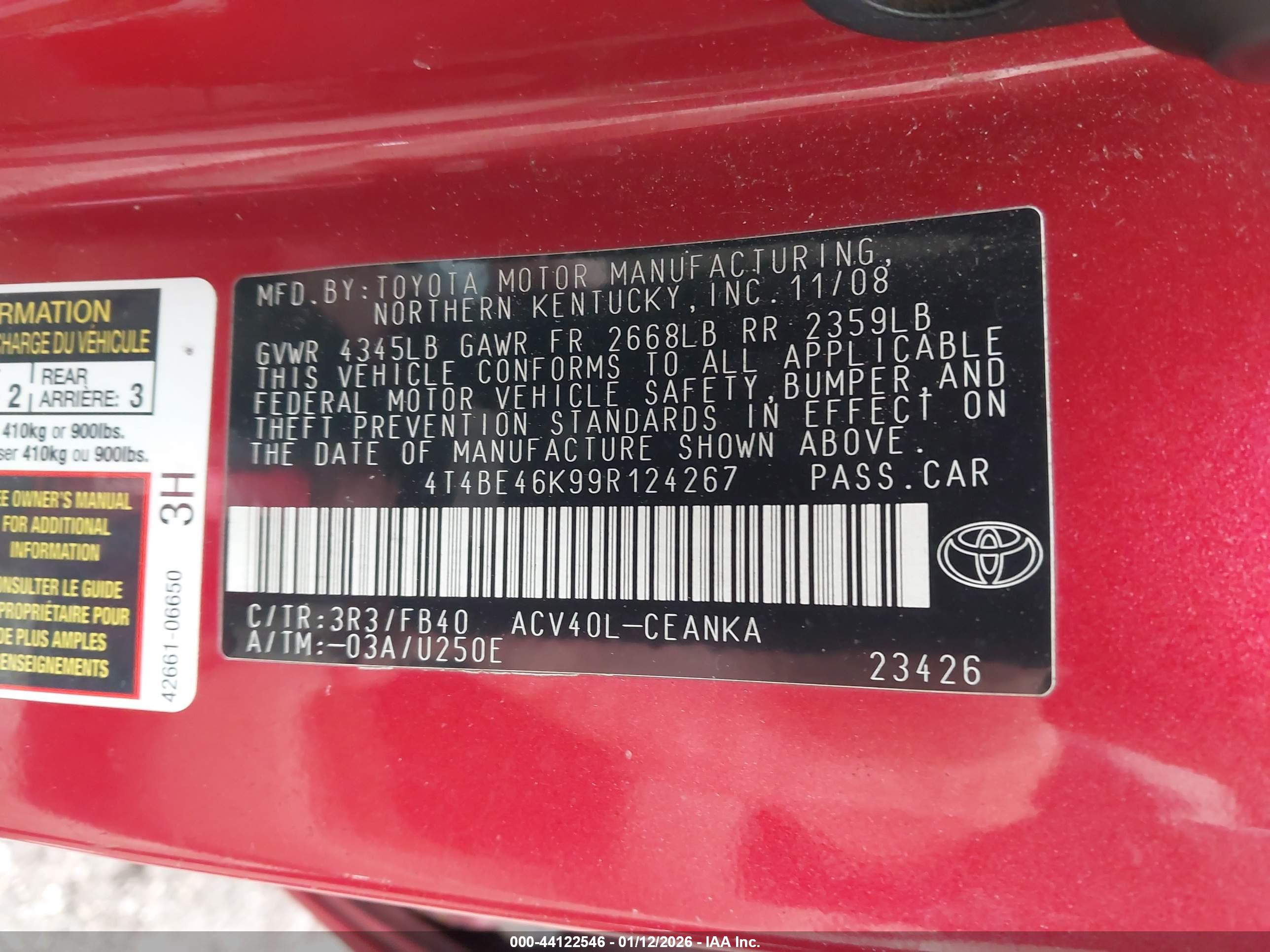 TOYOTA CAMRY image 9