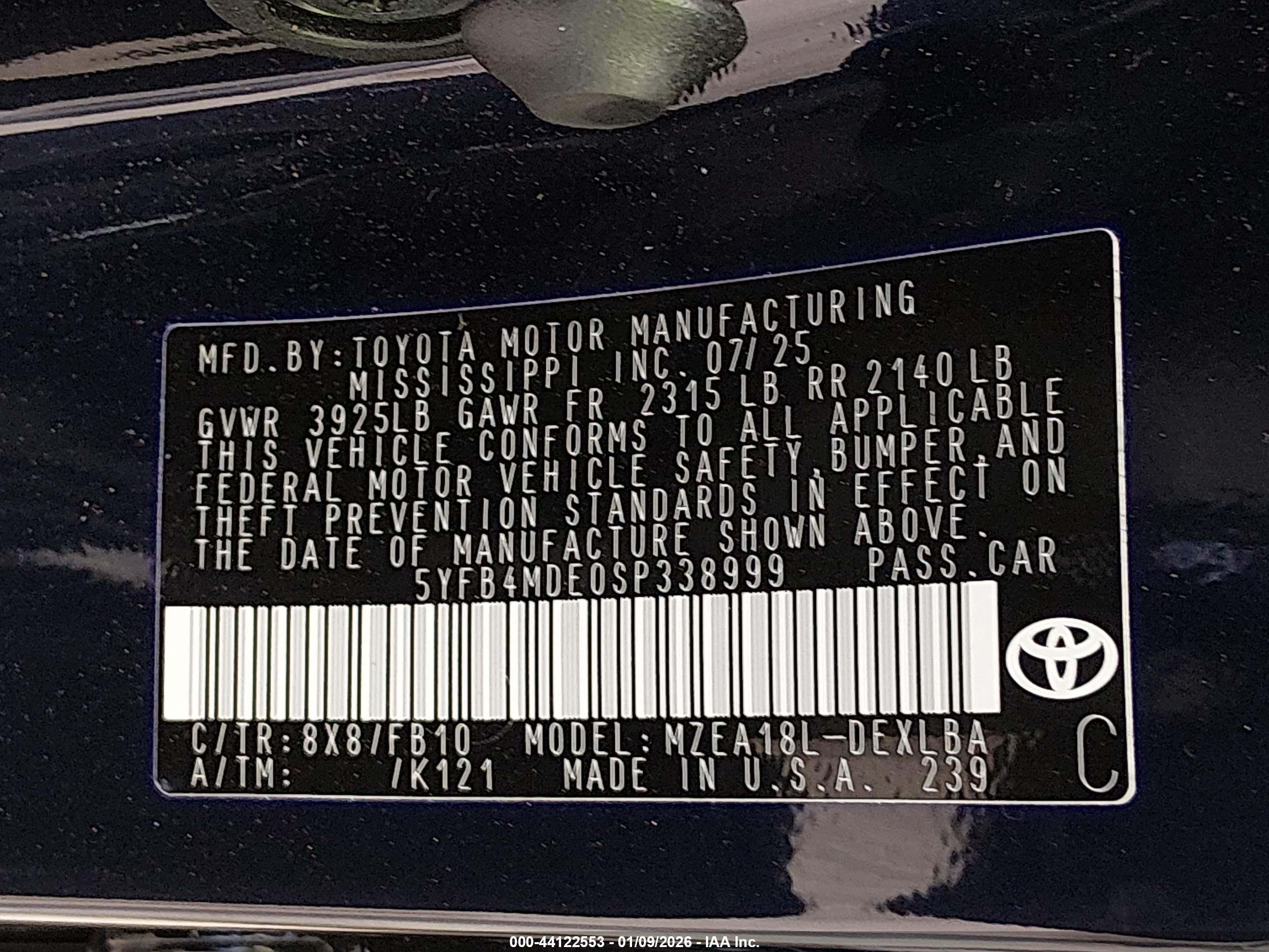 TOYOTA COROLLA image 9