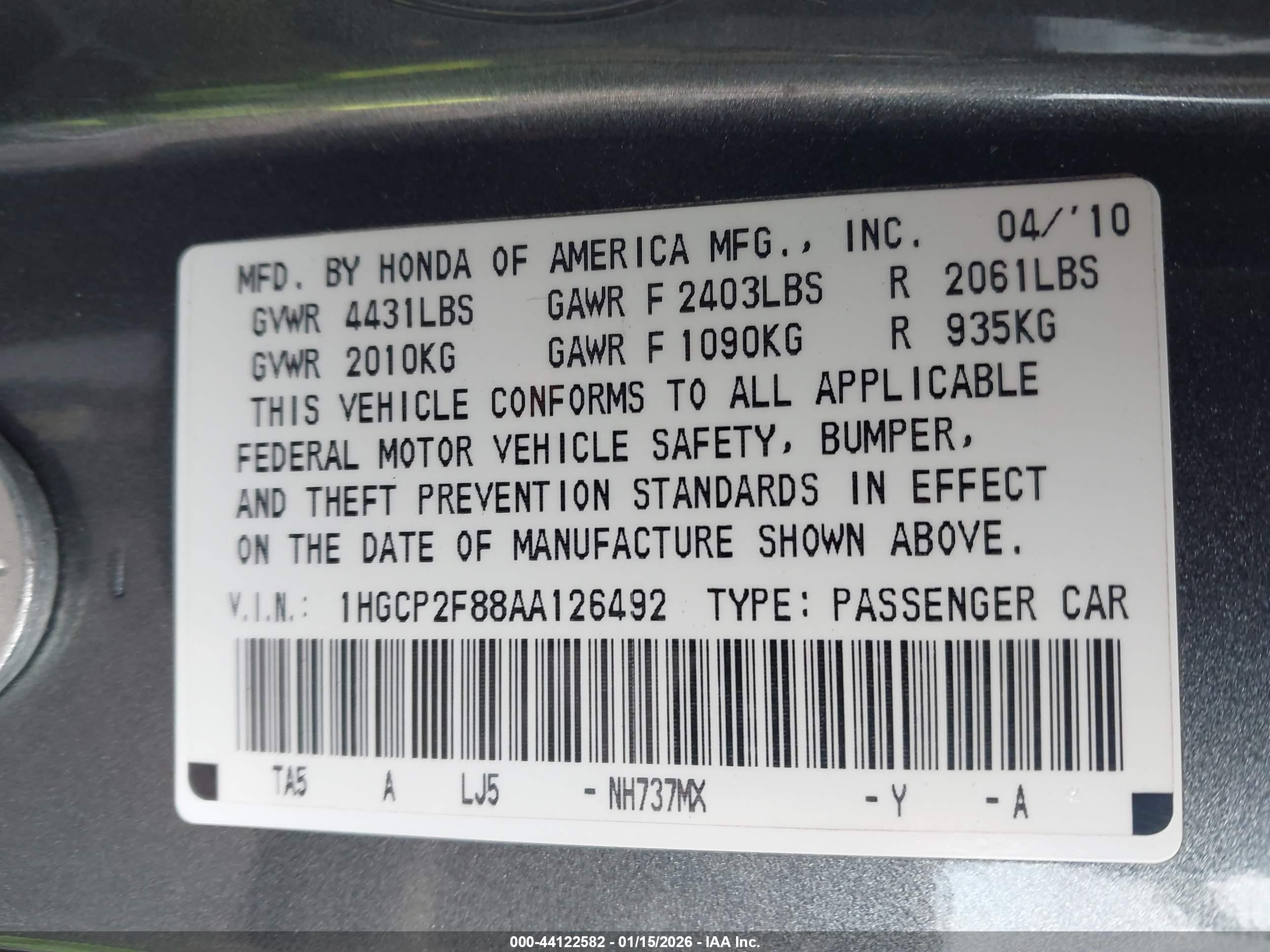 HONDA ACCORD image 9