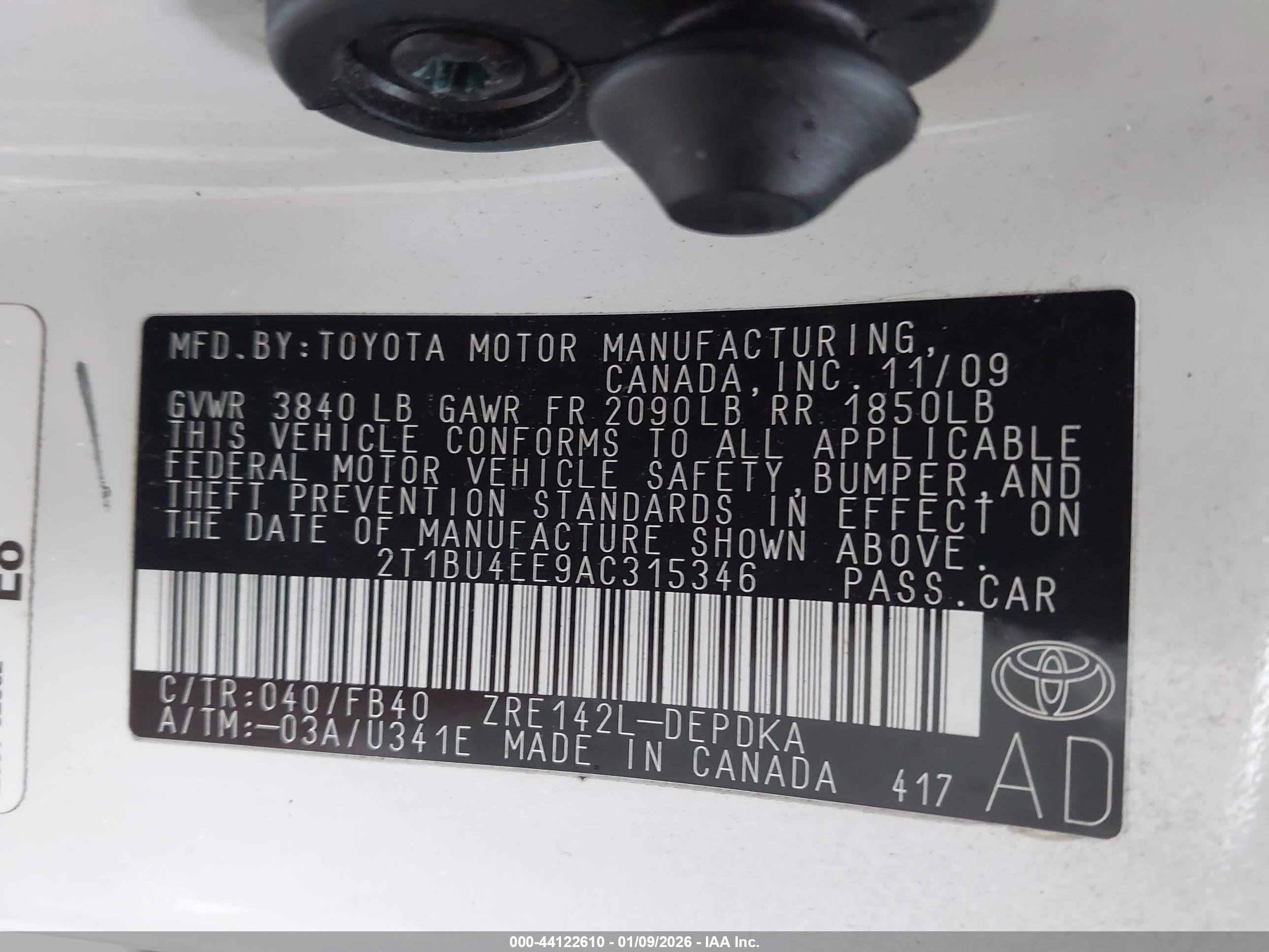 TOYOTA COROLLA image 9