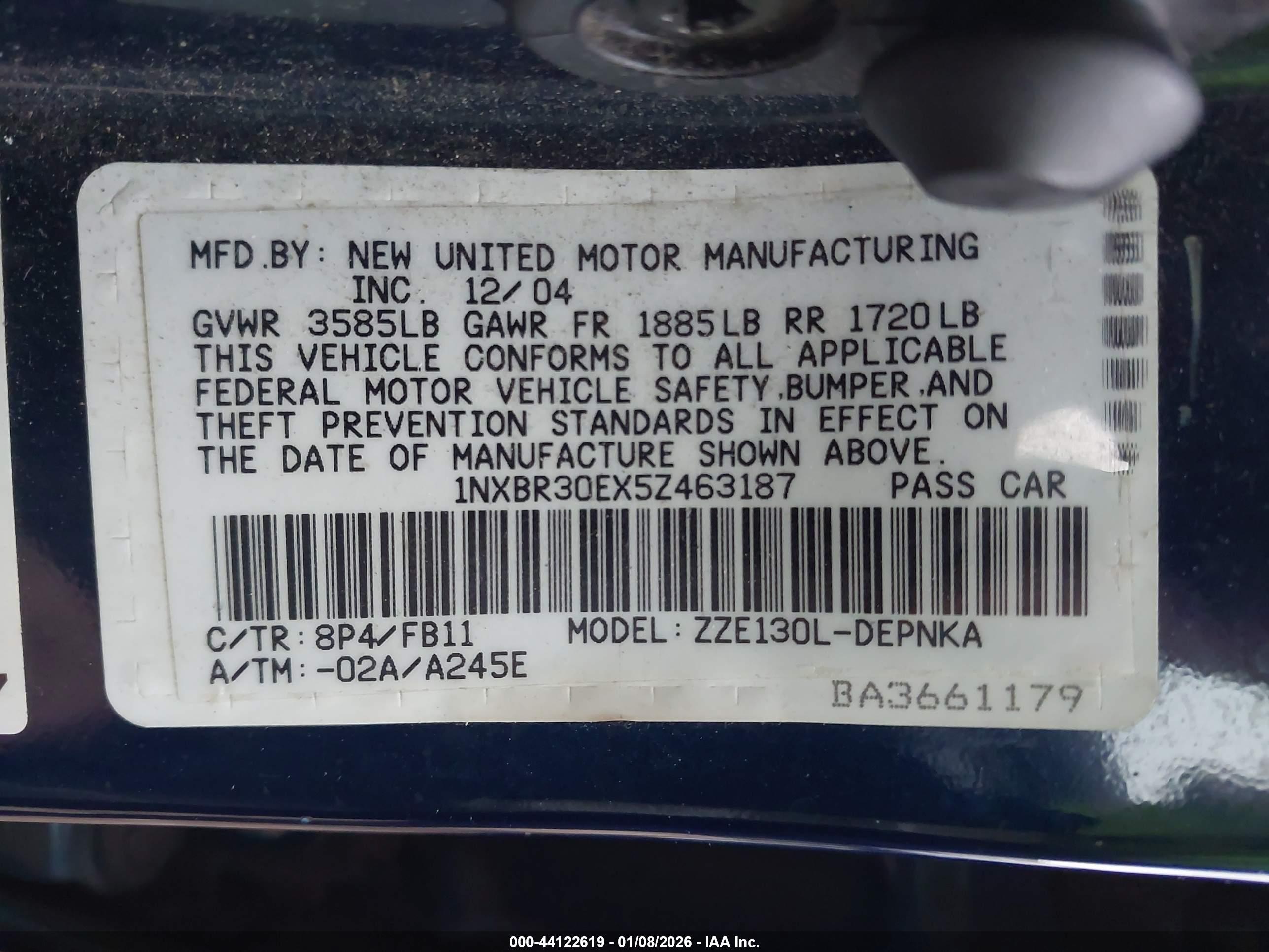 TOYOTA COROLLA image 9
