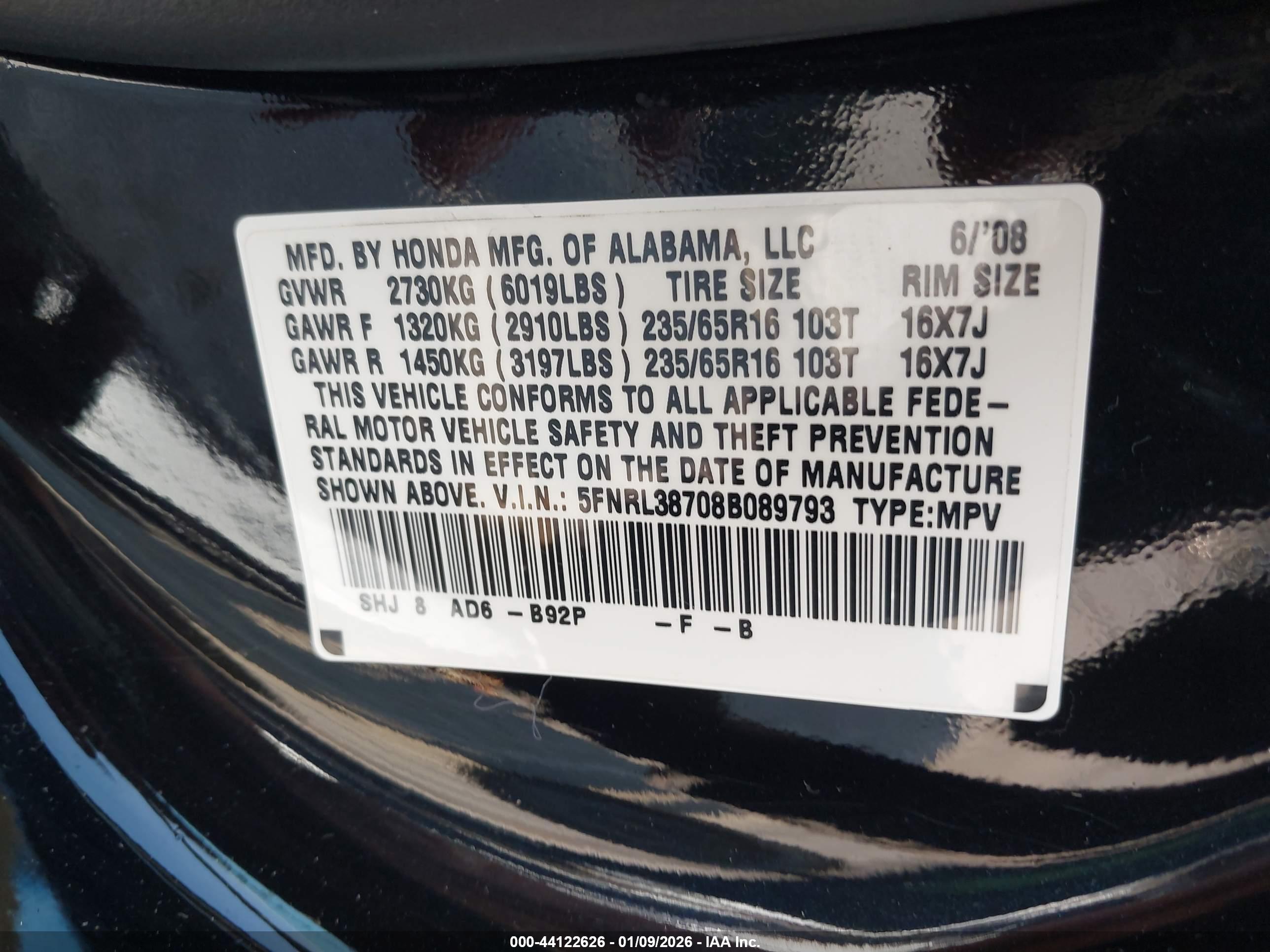 HONDA ODYSSEY image 9