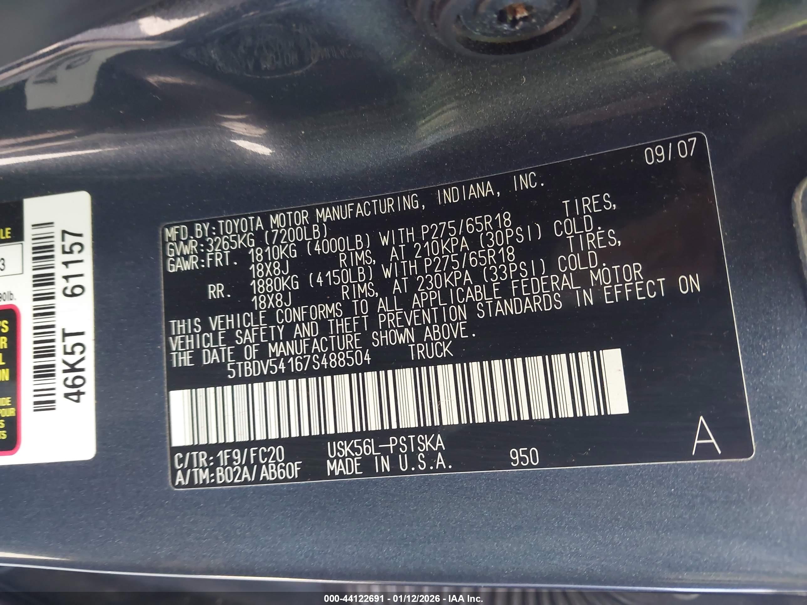 TOYOTA TUNDRA image 9