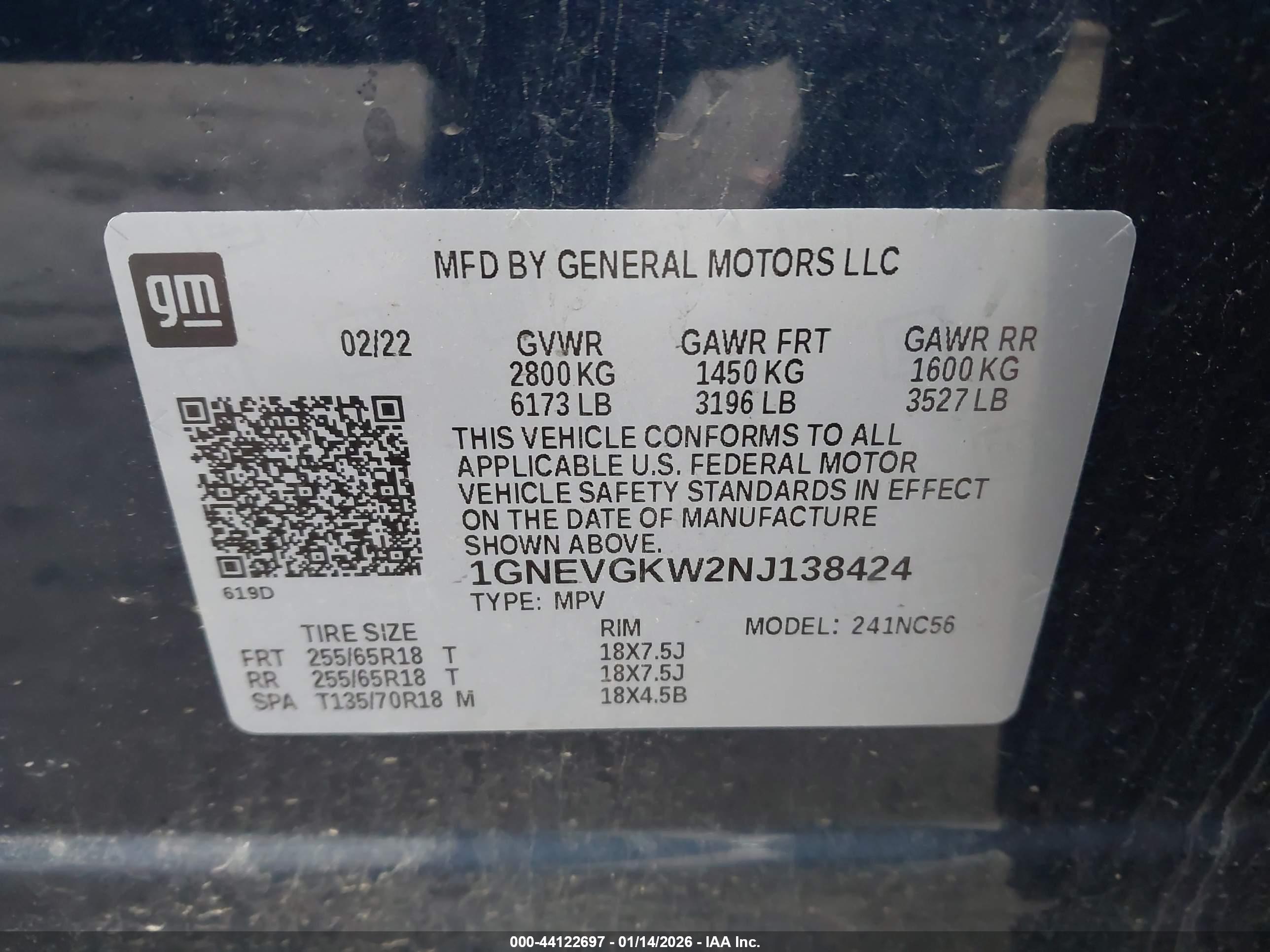 CHEVROLET TRAVERSE image 9
