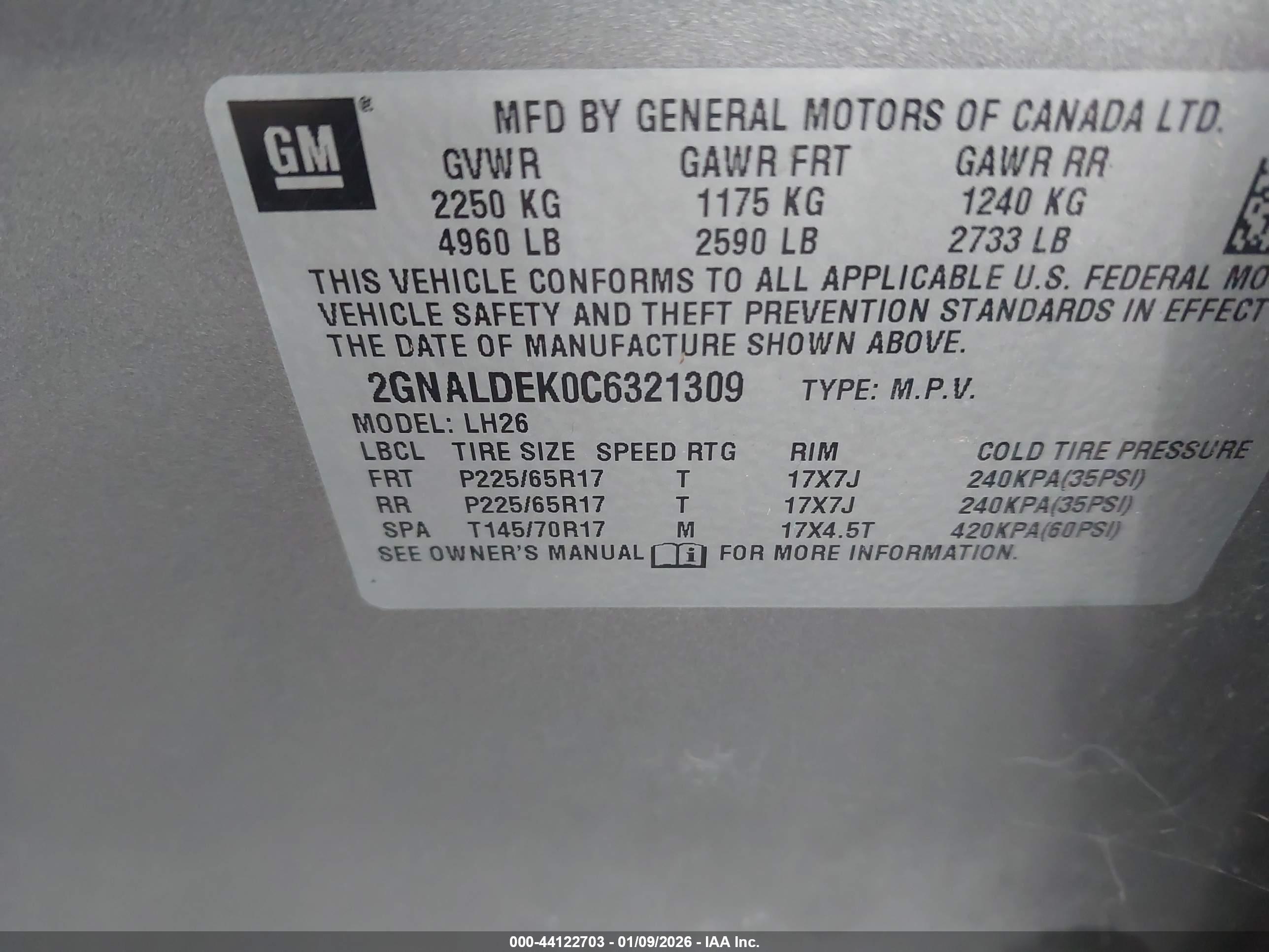 CHEVROLET EQUINOX image 9