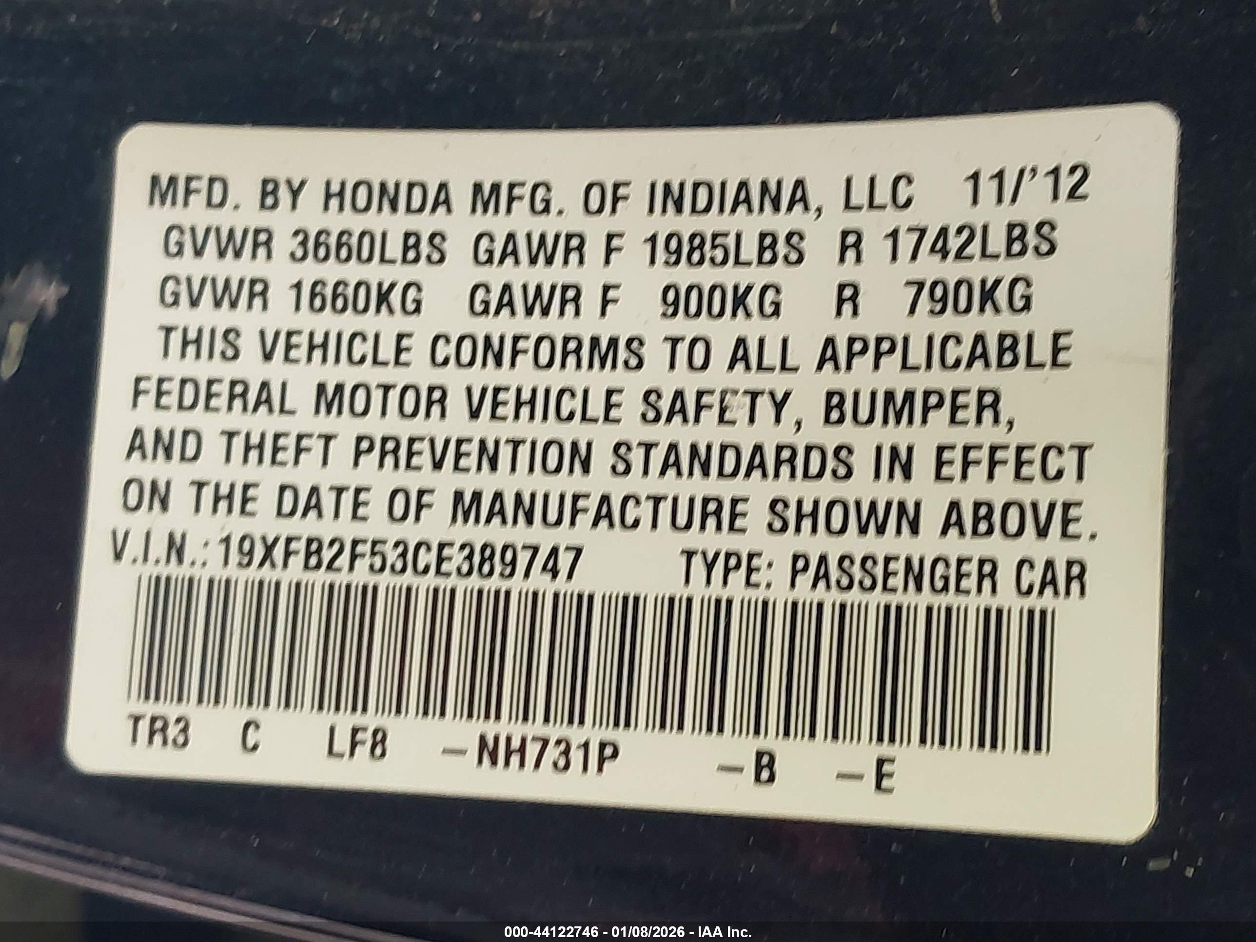 HONDA CIVIC image 9