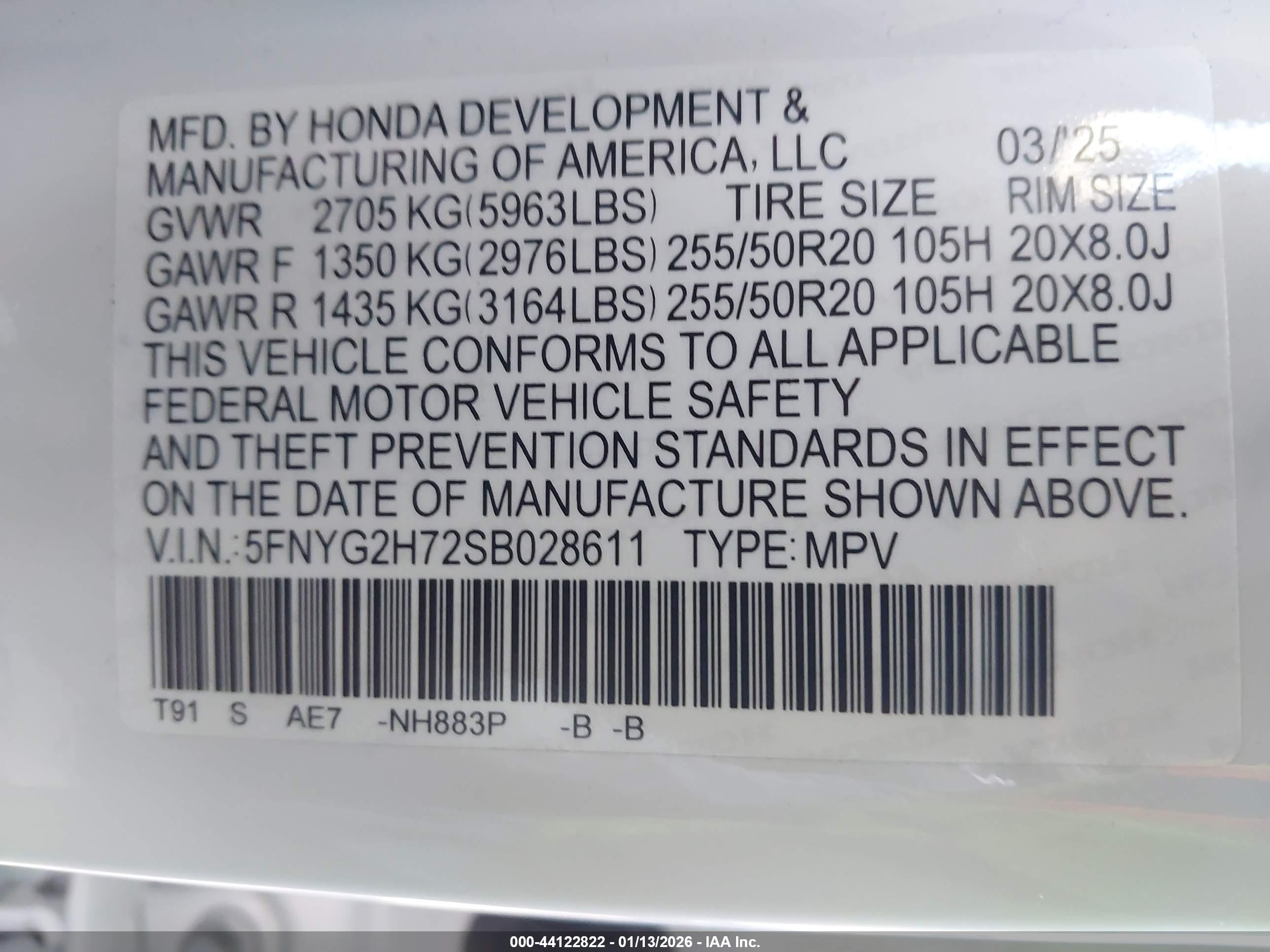 HONDA PILOT image 9
