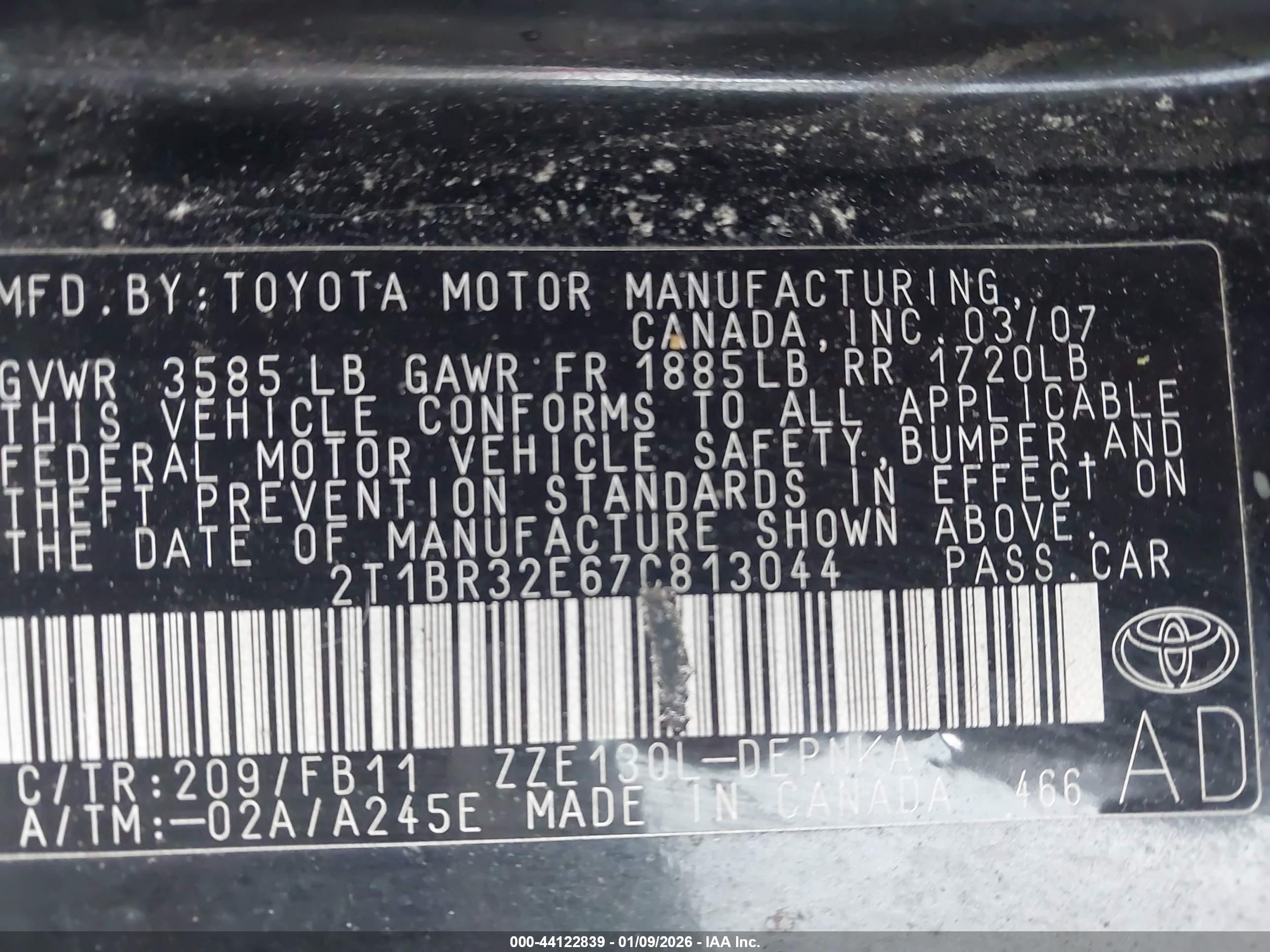 TOYOTA COROLLA image 9