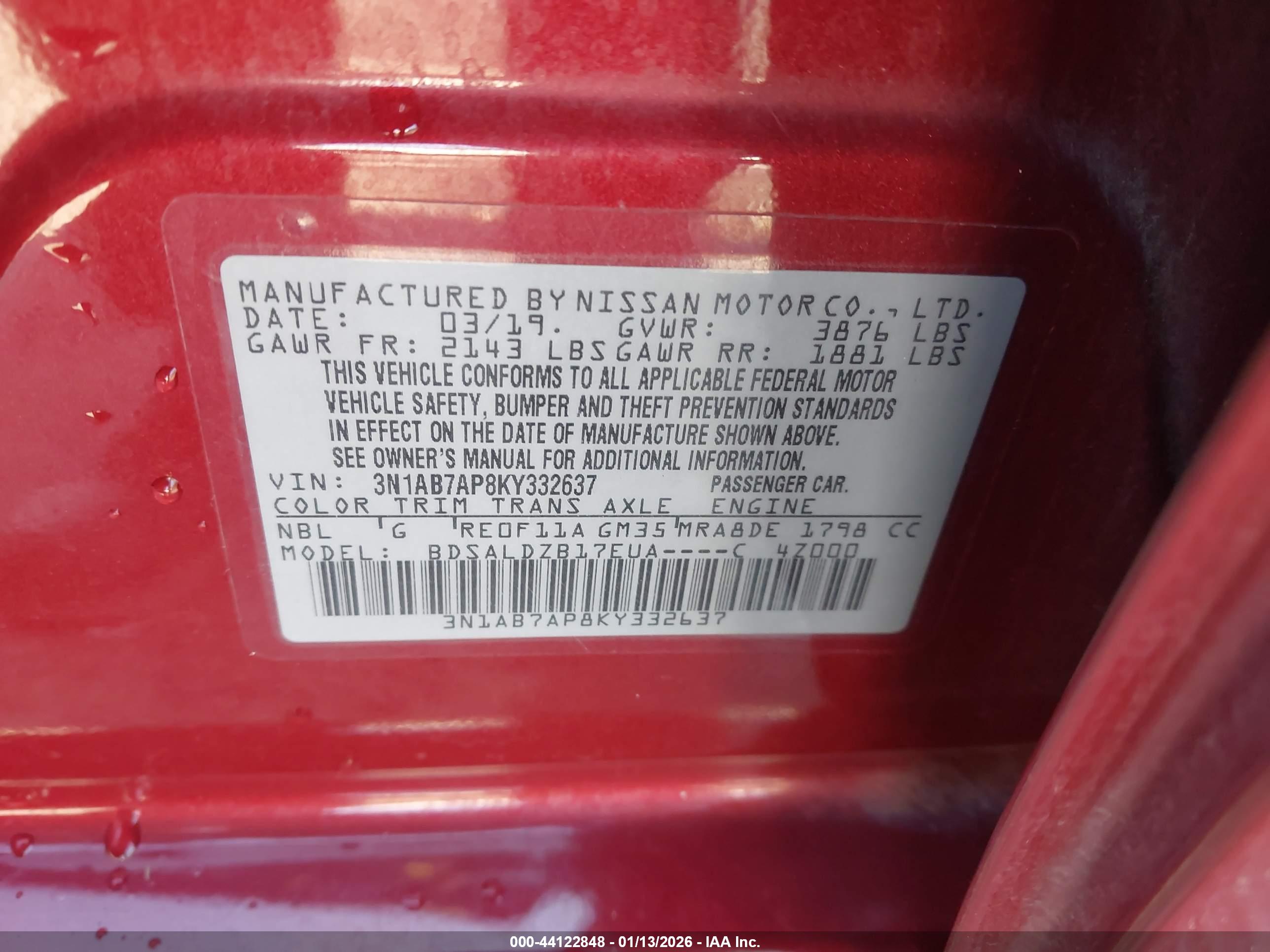 NISSAN SENTRA image 9