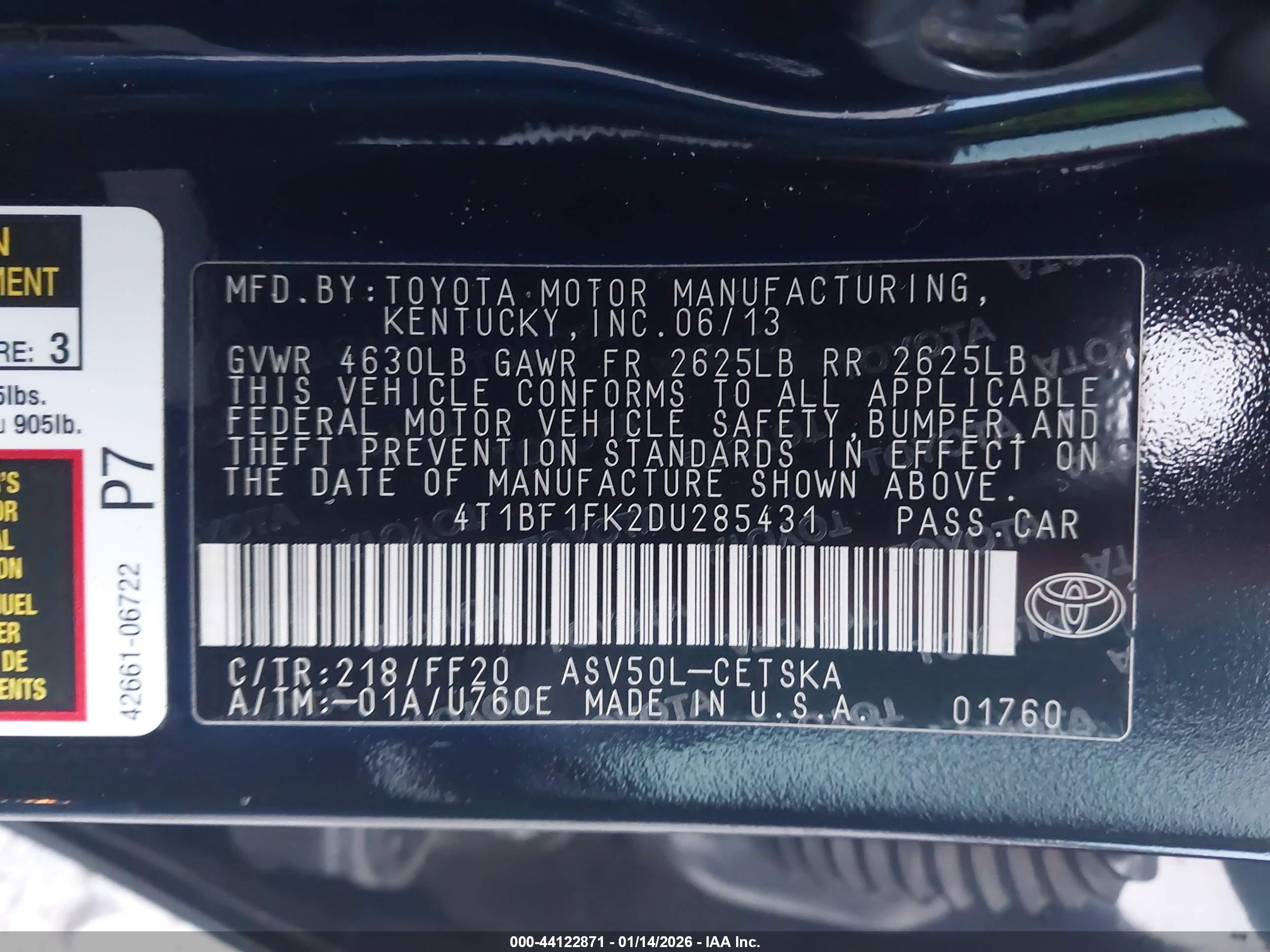TOYOTA CAMRY image 9