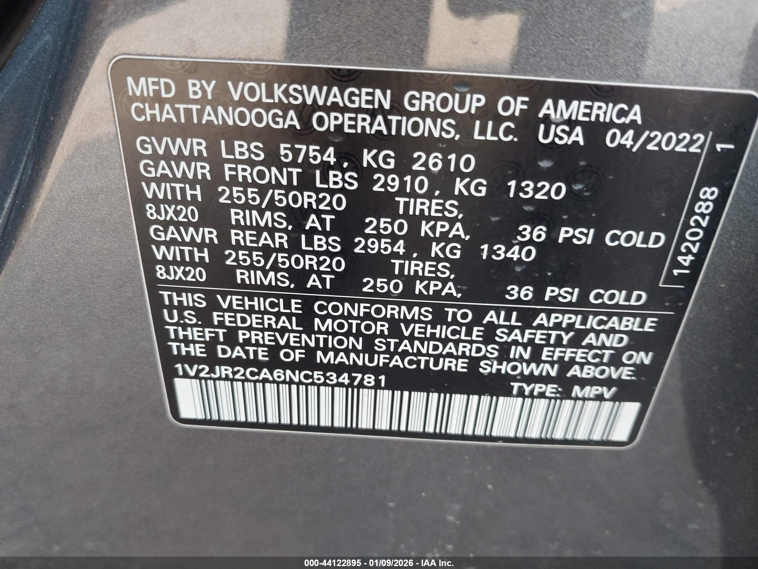 VOLKSWAGEN ATLAS image 9