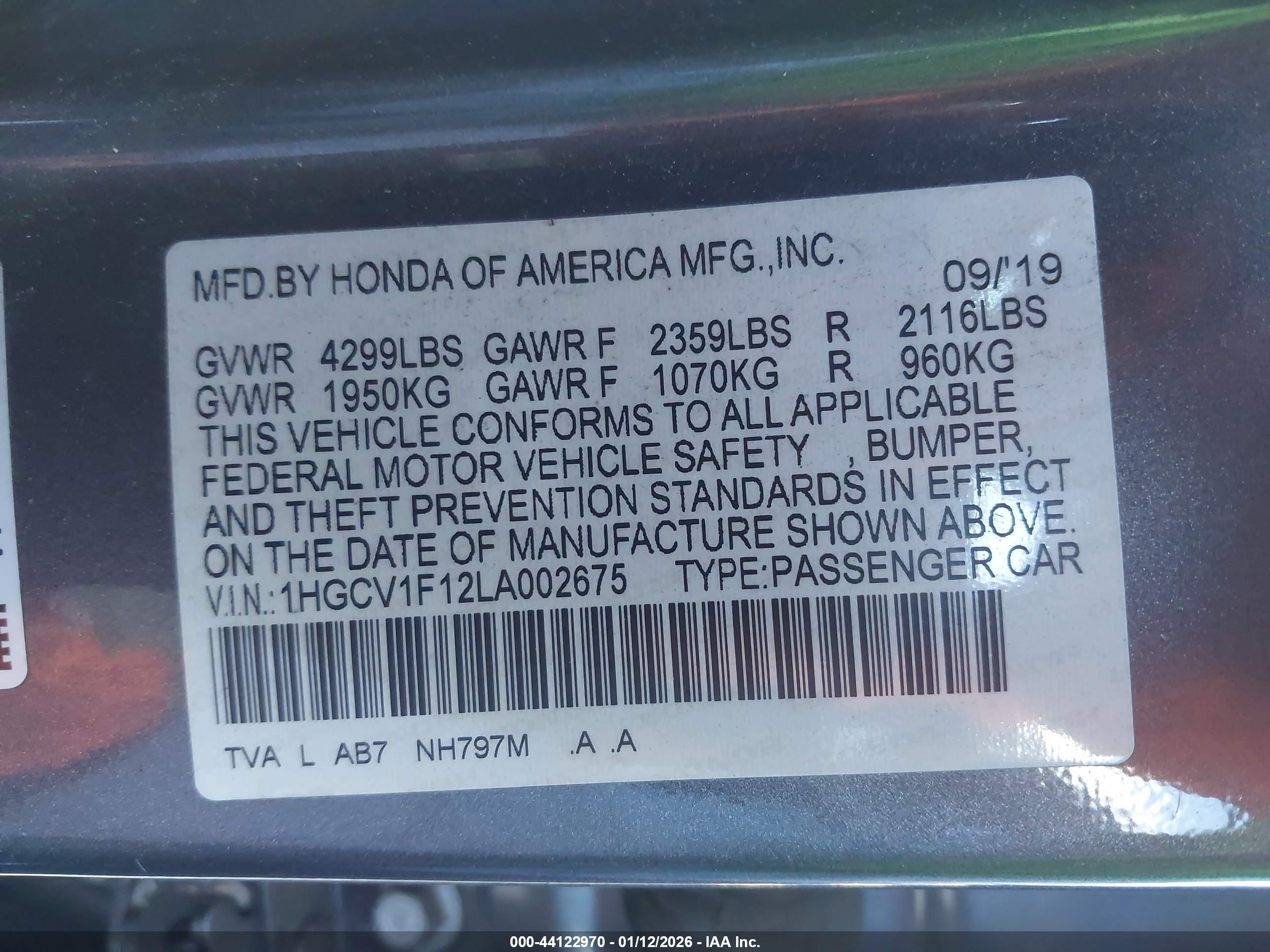 HONDA ACCORD image 9
