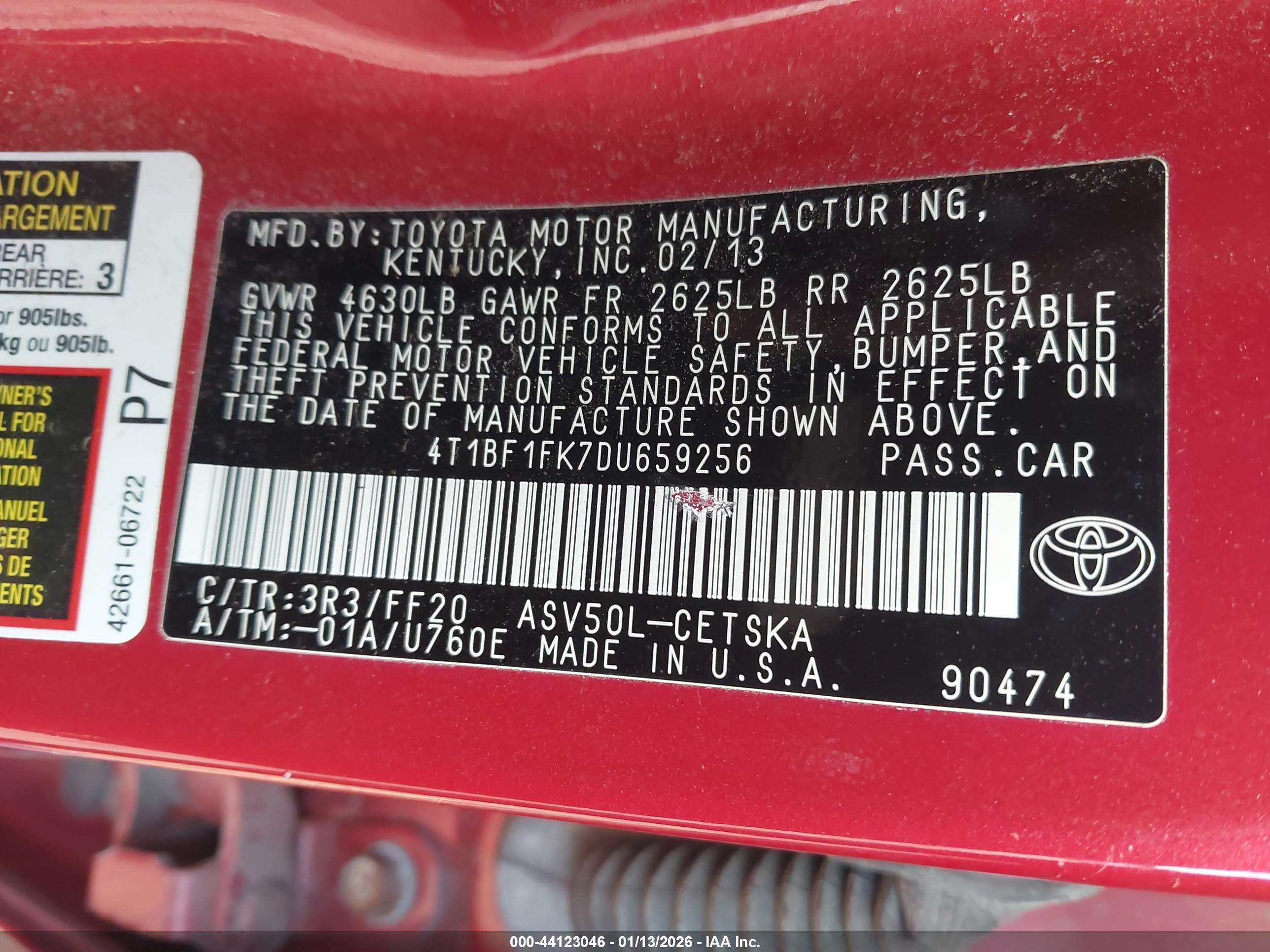 TOYOTA CAMRY image 9