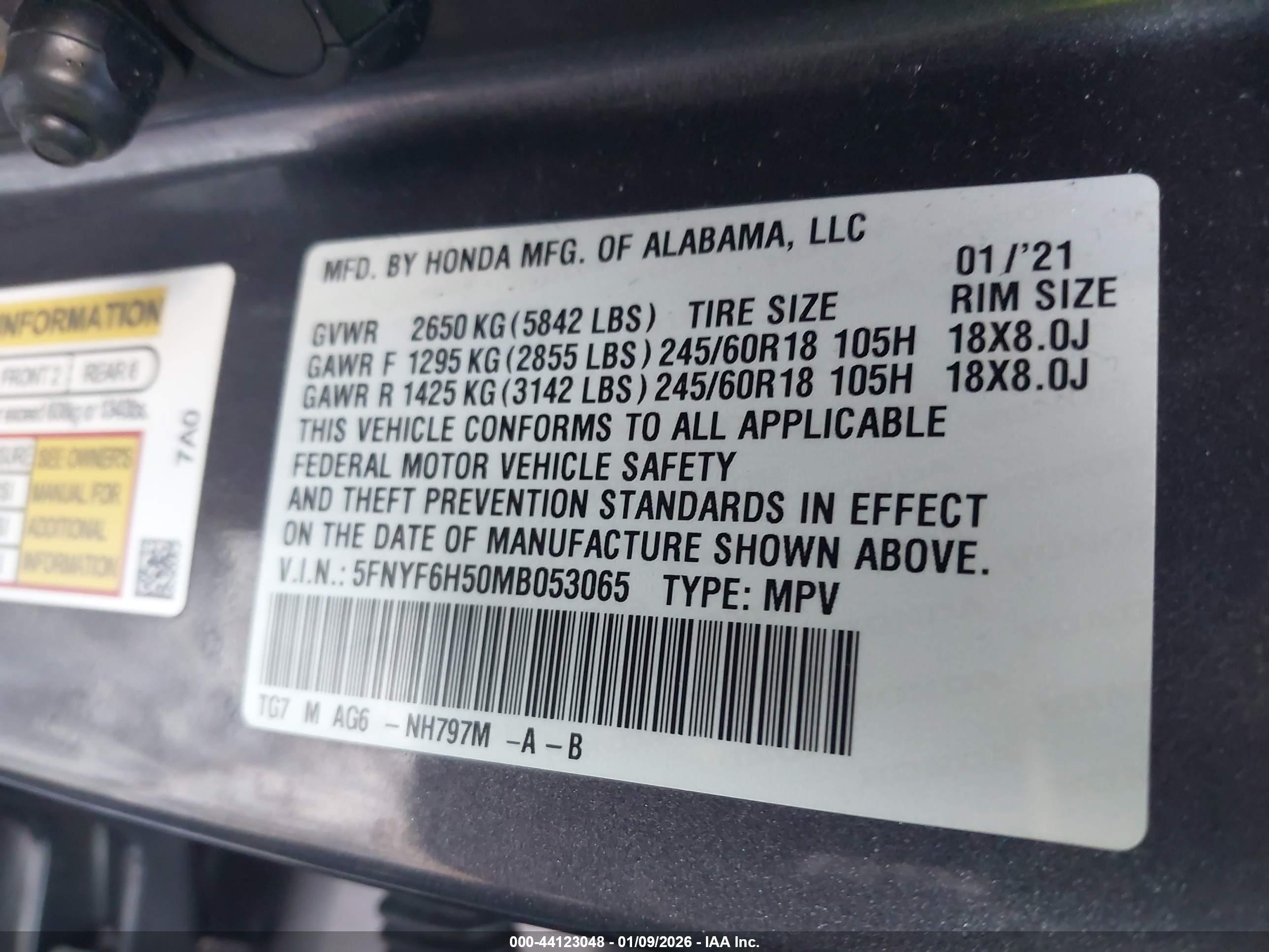 HONDA PILOT image 9