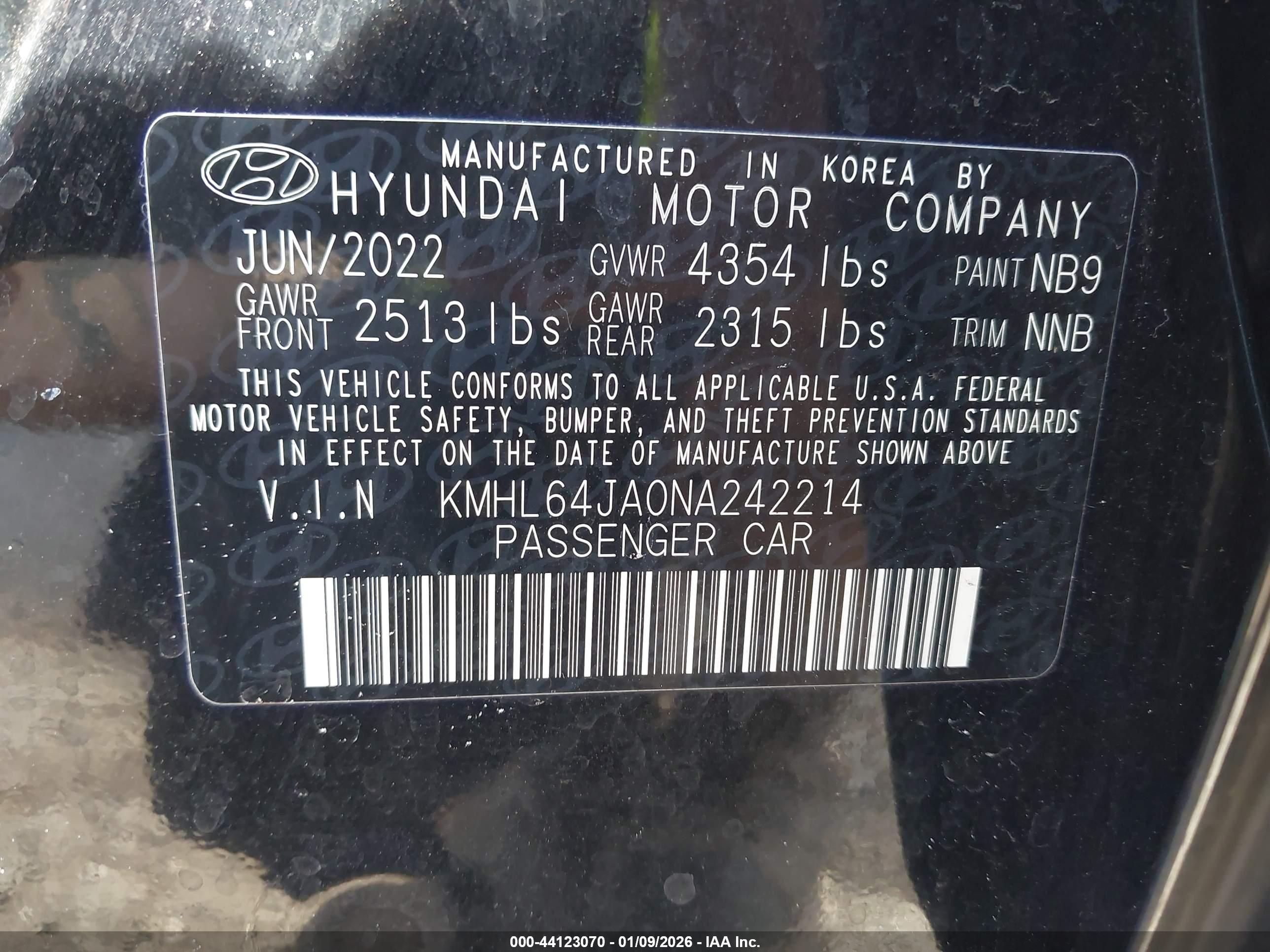 HYUNDAI SONATA image 9
