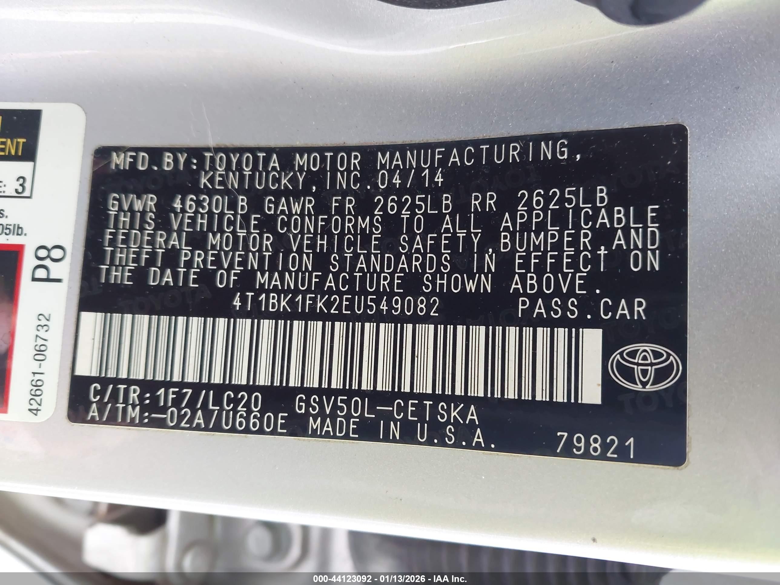 TOYOTA CAMRY image 9