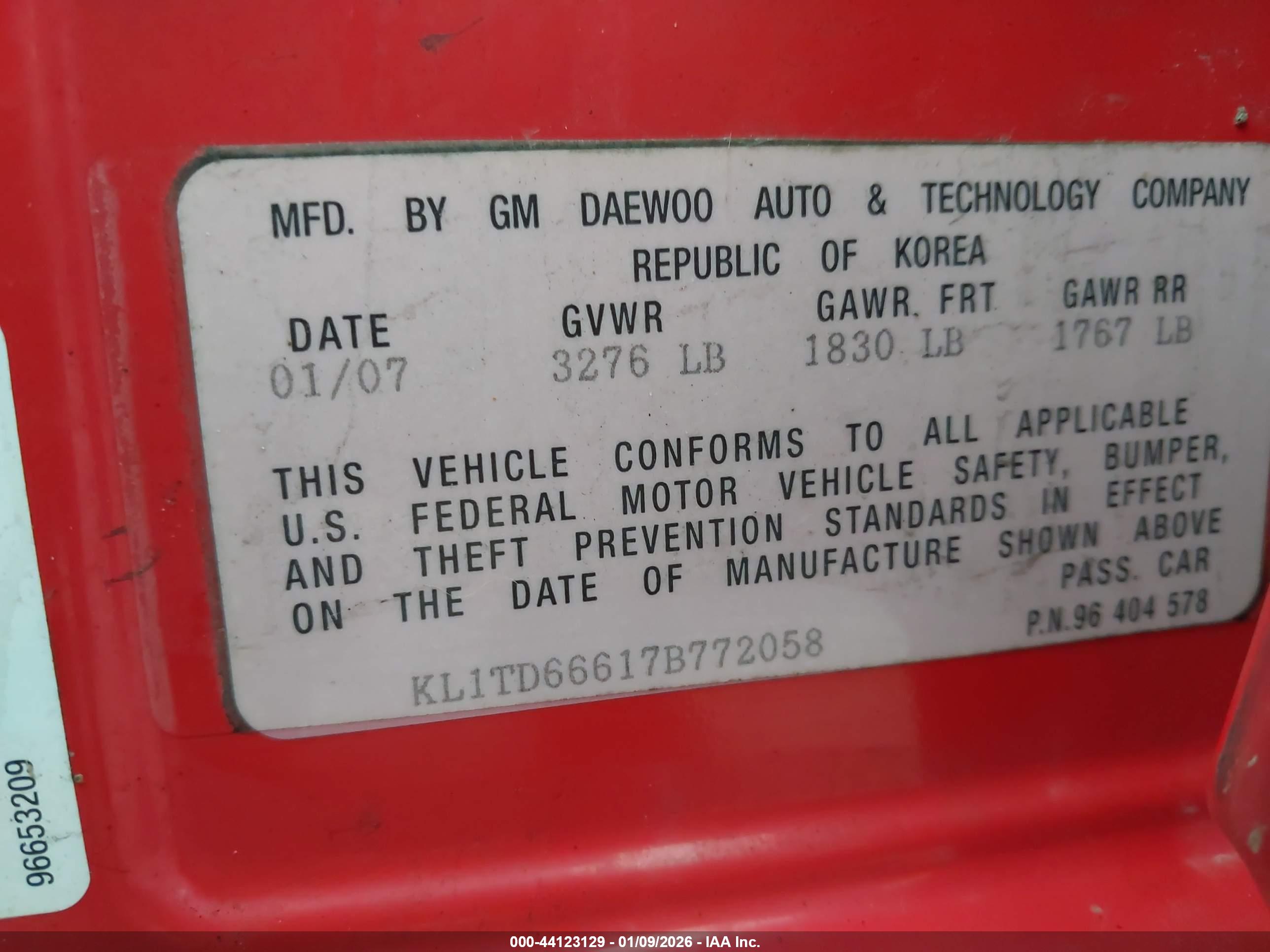 CHEVROLET AVEO image 9