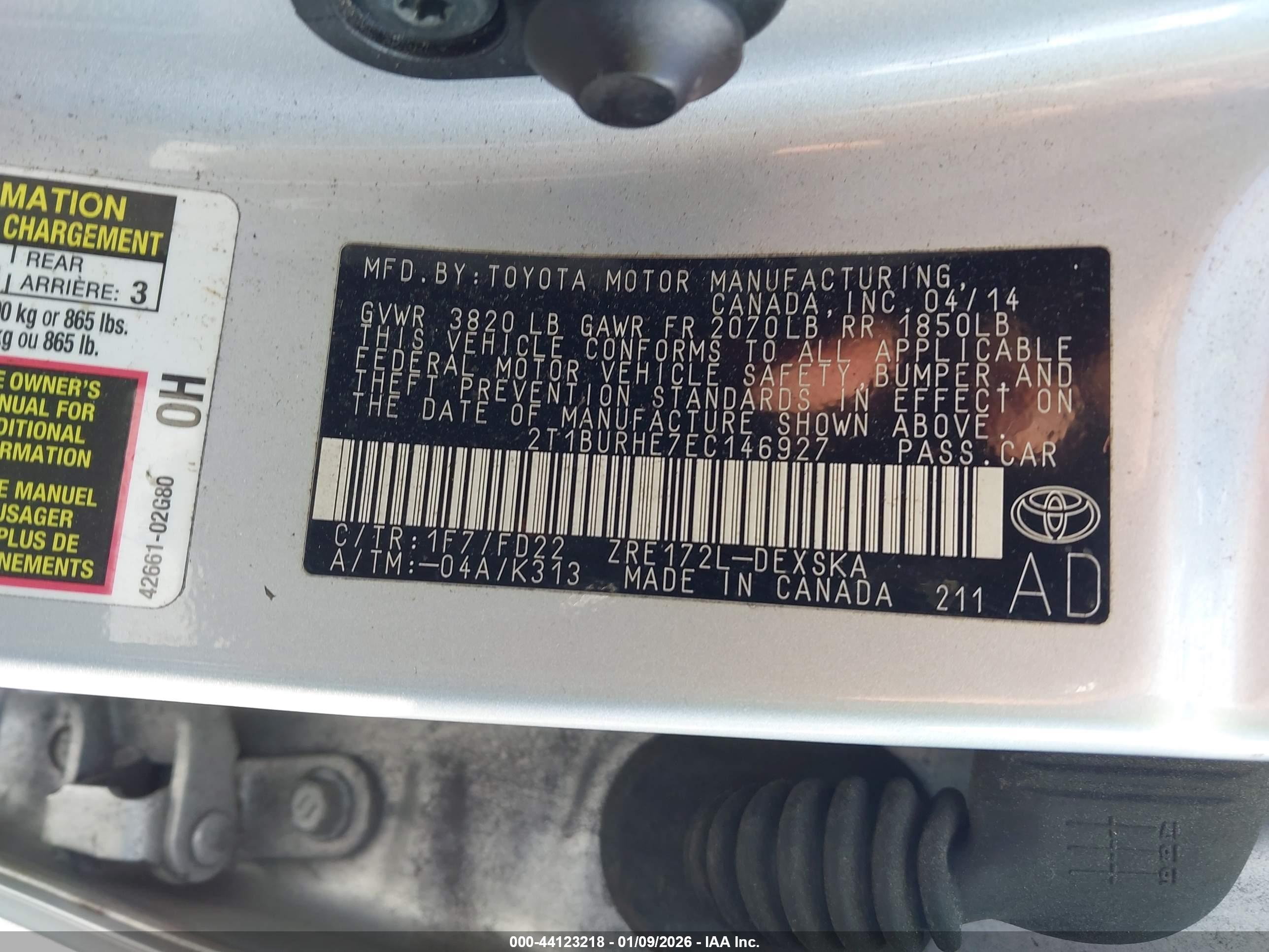 TOYOTA COROLLA image 9