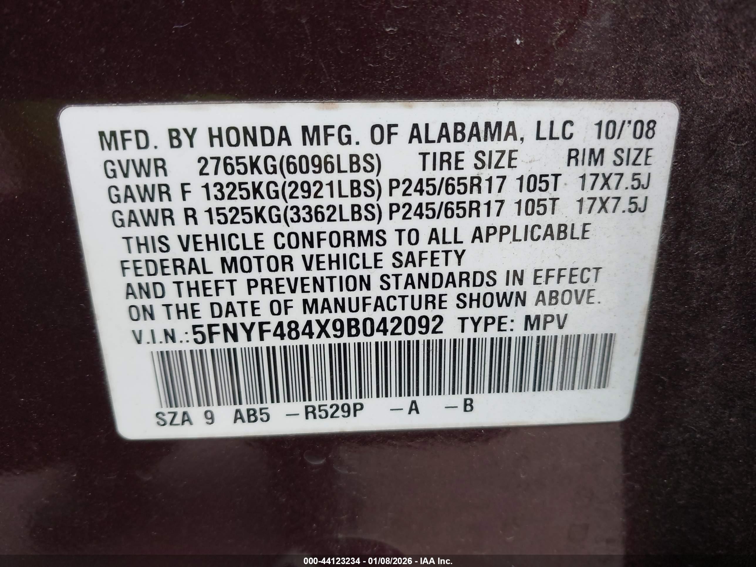 HONDA PILOT image 9