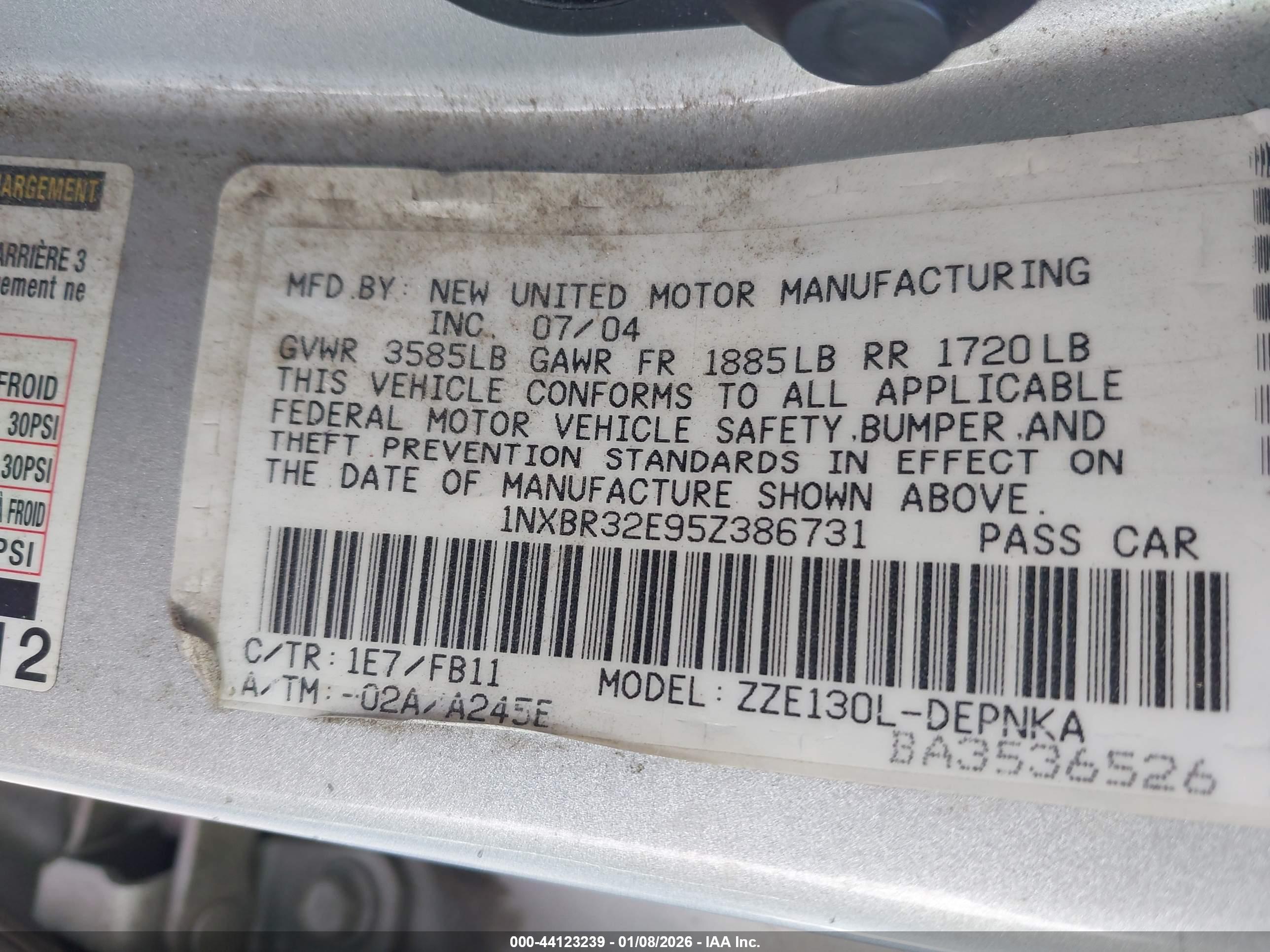 TOYOTA COROLLA image 9