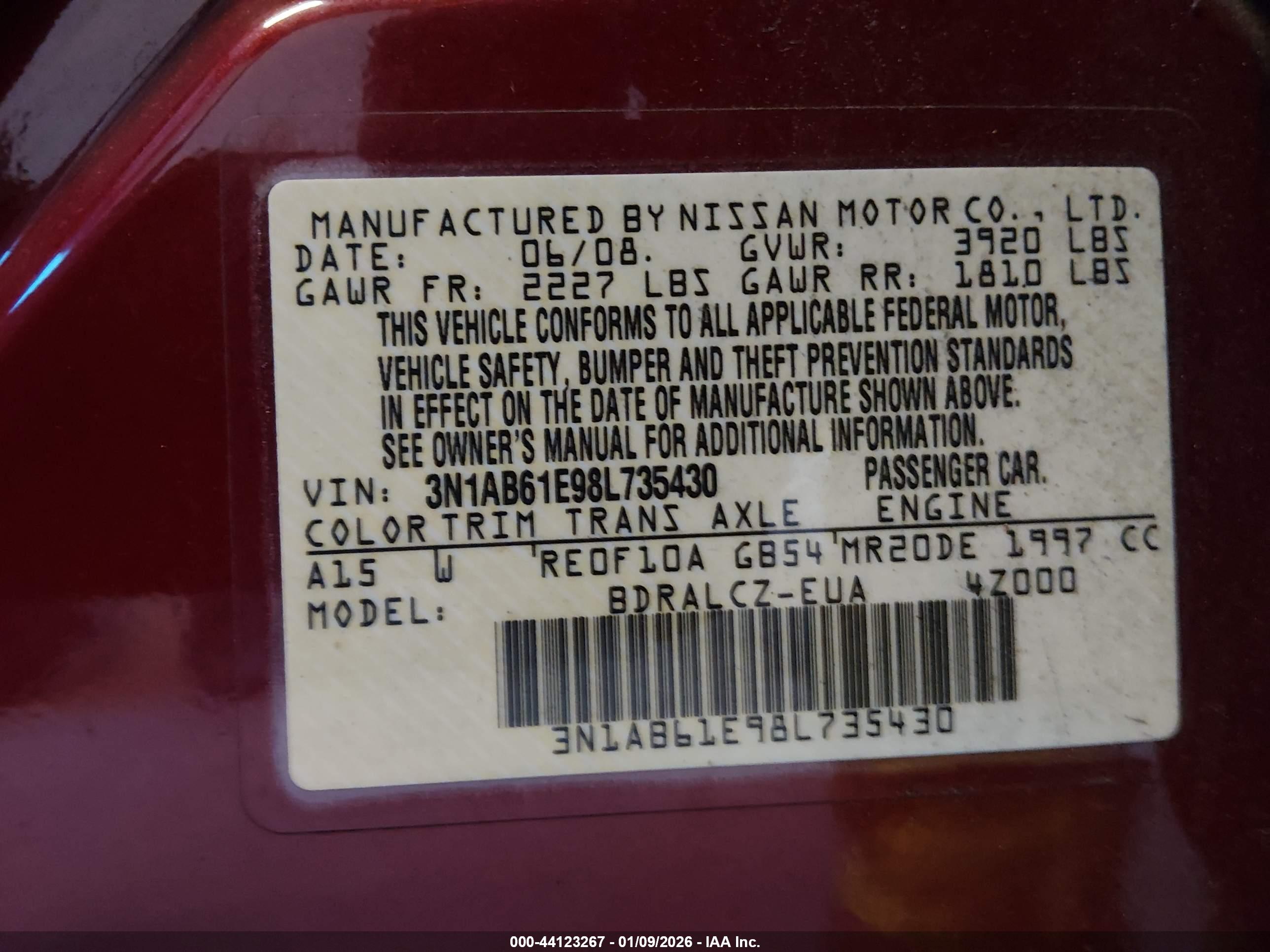 NISSAN SENTRA image 9