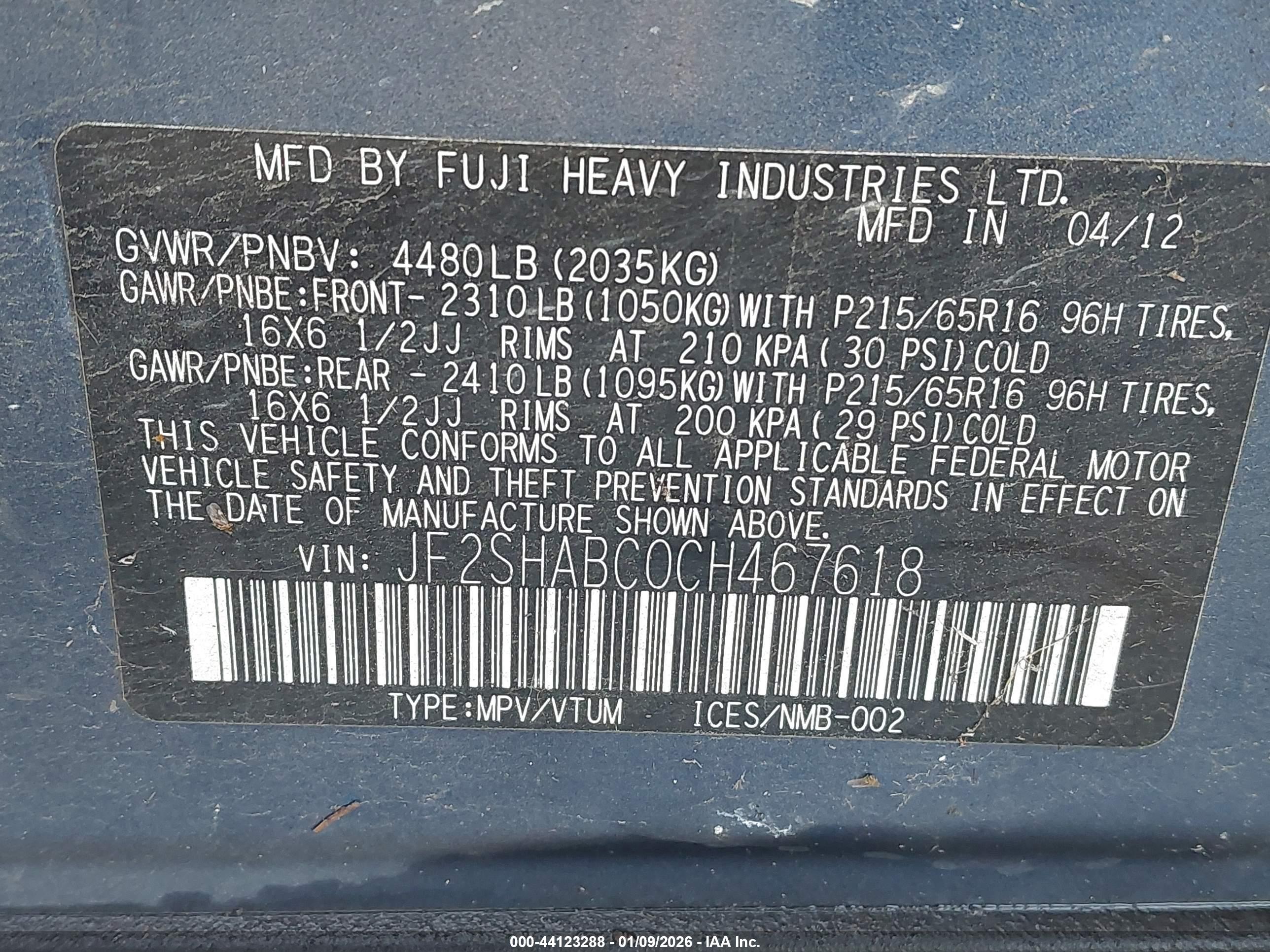 SUBARU FORESTER image 9