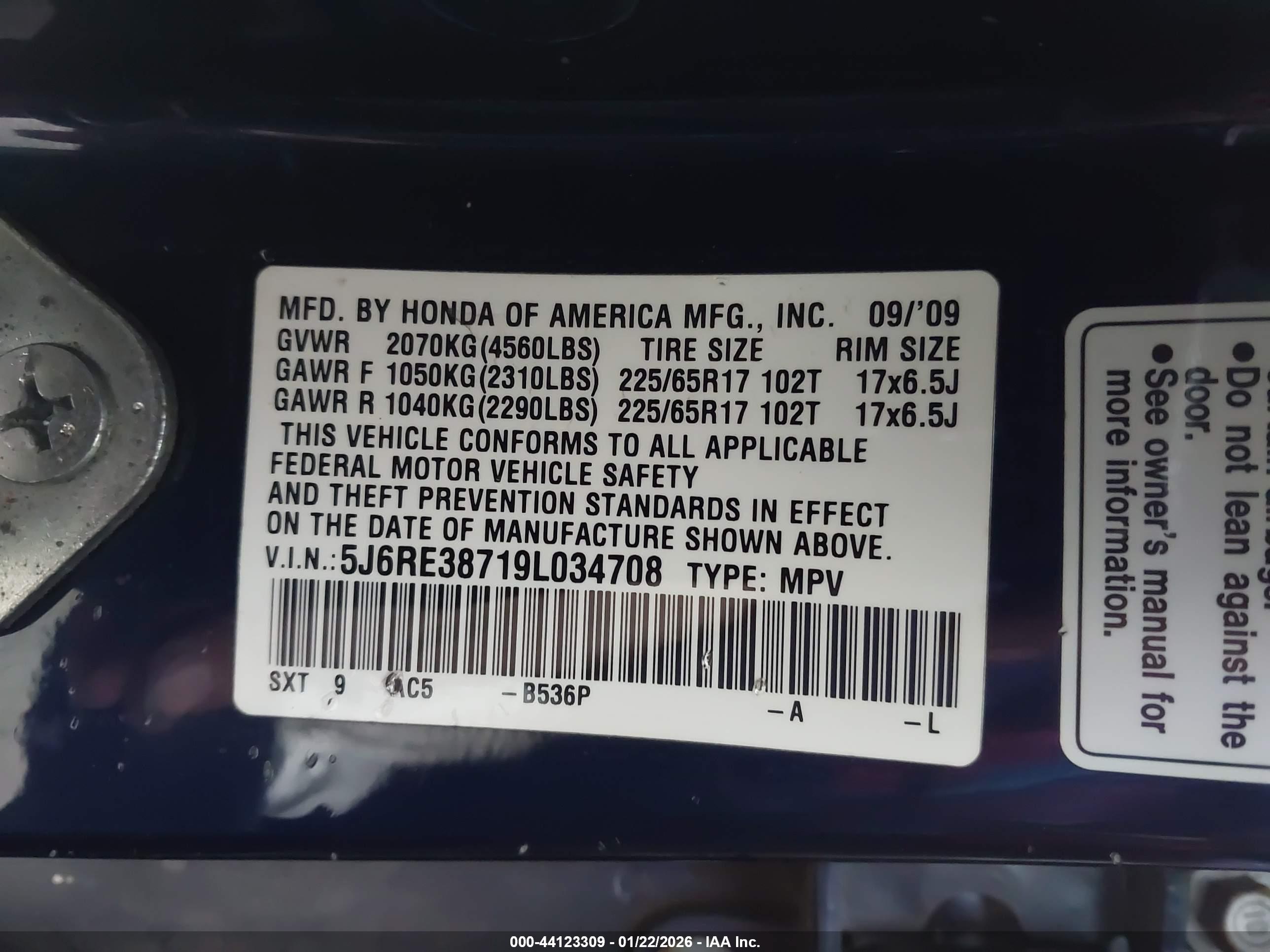 HONDA CR-V image 9