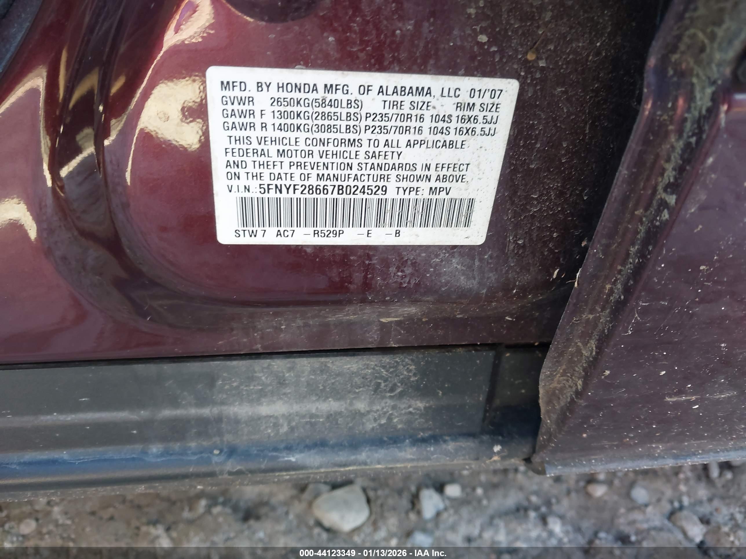 HONDA PILOT image 9