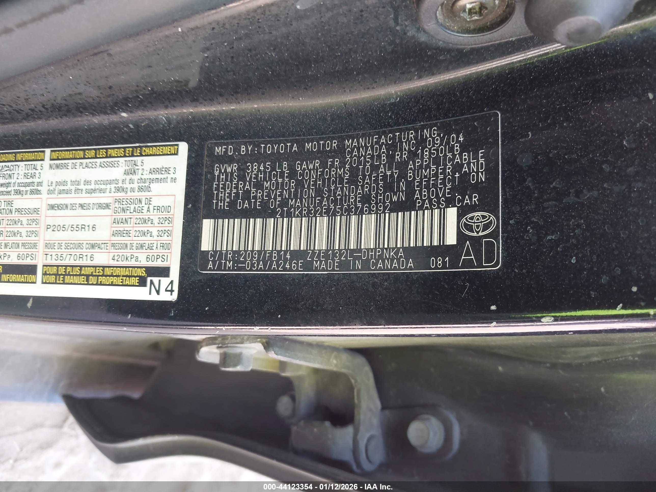 TOYOTA MATRIX image 9
