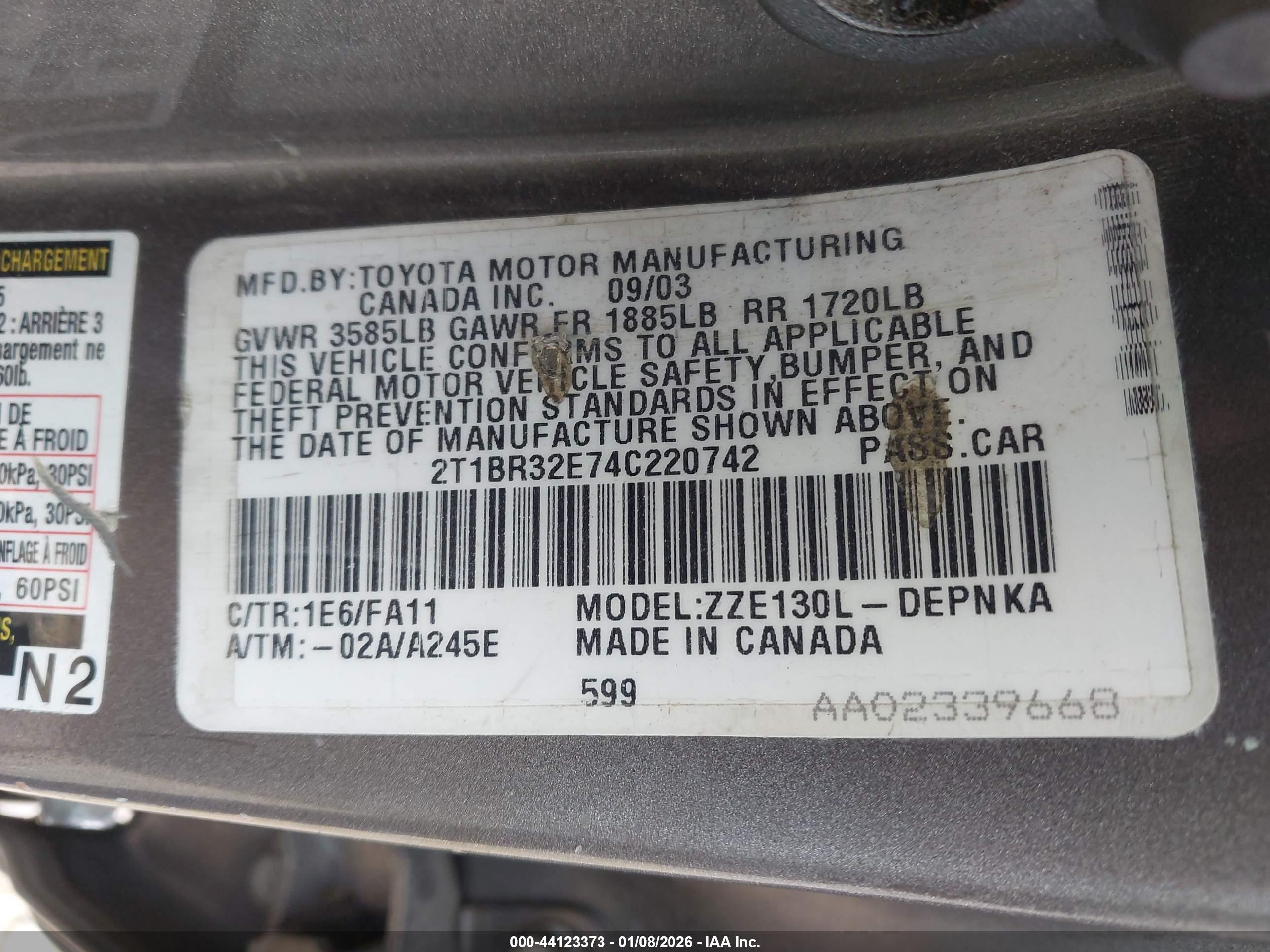 TOYOTA COROLLA image 9