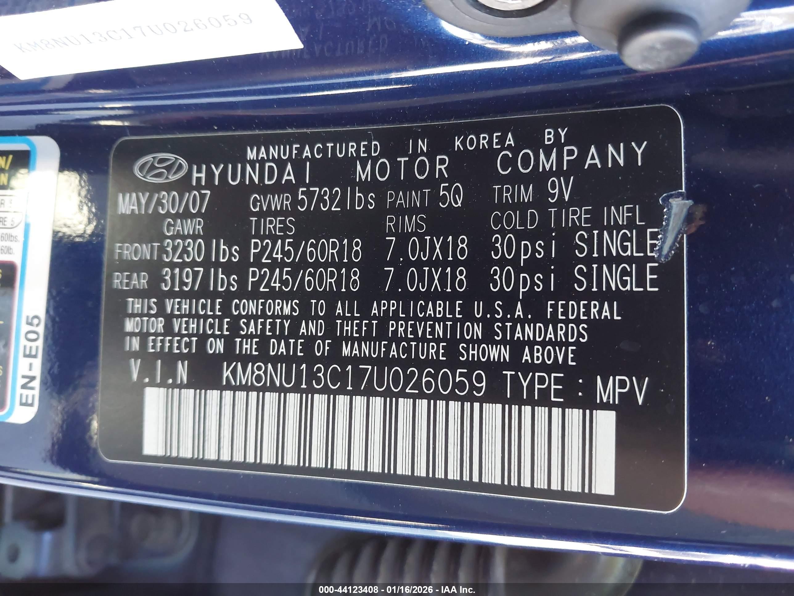 HYUNDAI VERACRUZ image 9
