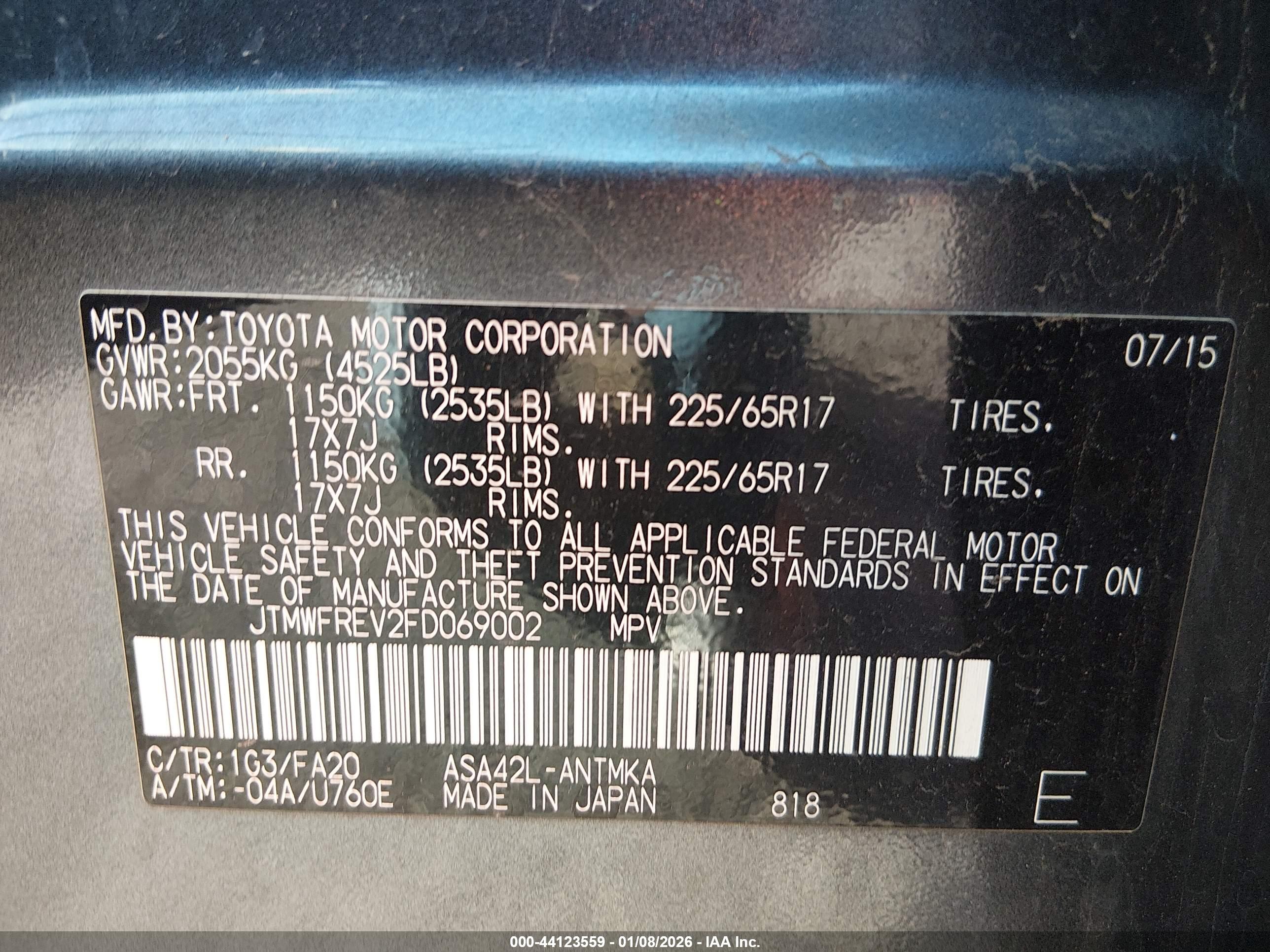 TOYOTA RAV4 image 9