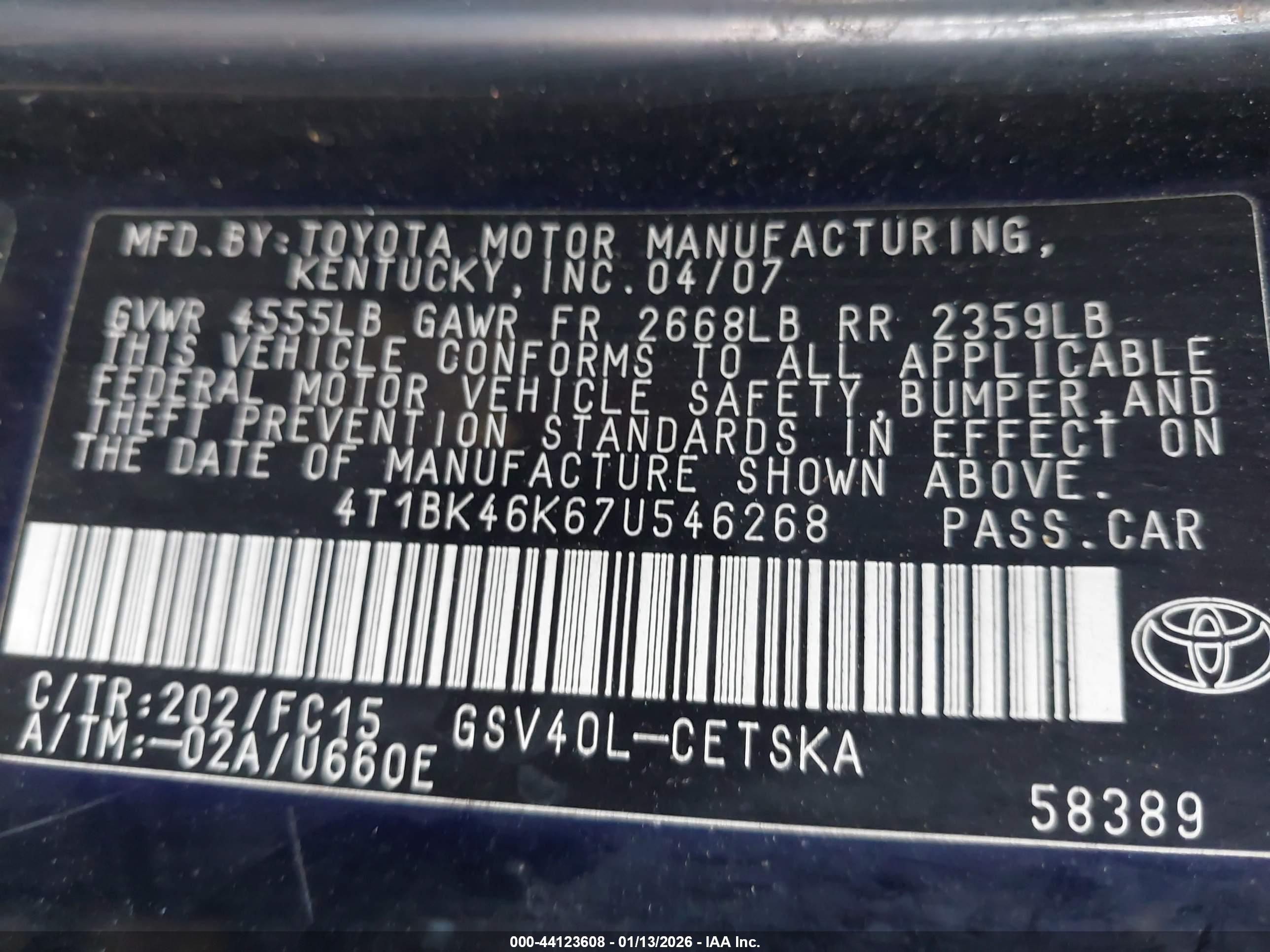 TOYOTA CAMRY image 9
